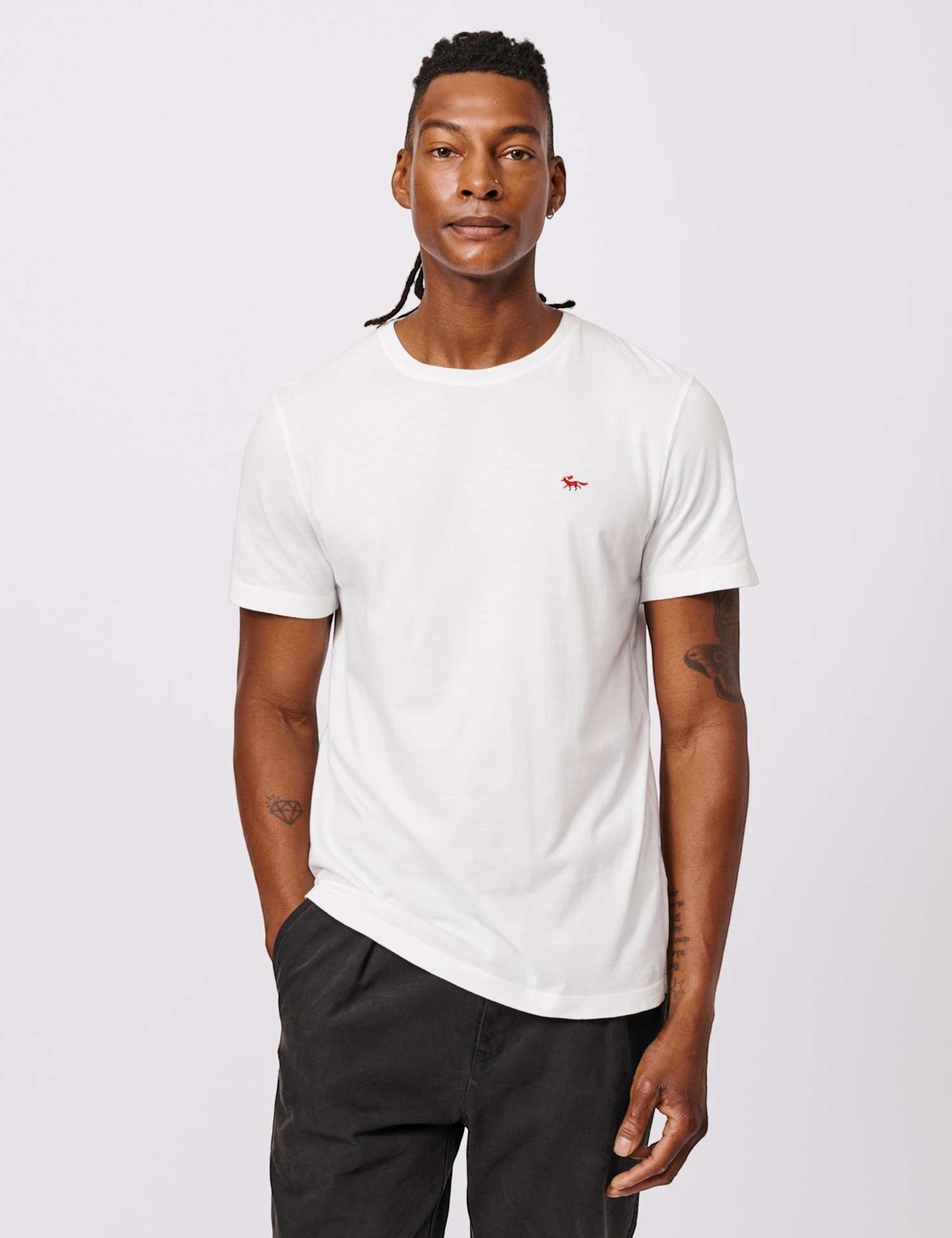 Aubin Pure Cotton T-Shirt White