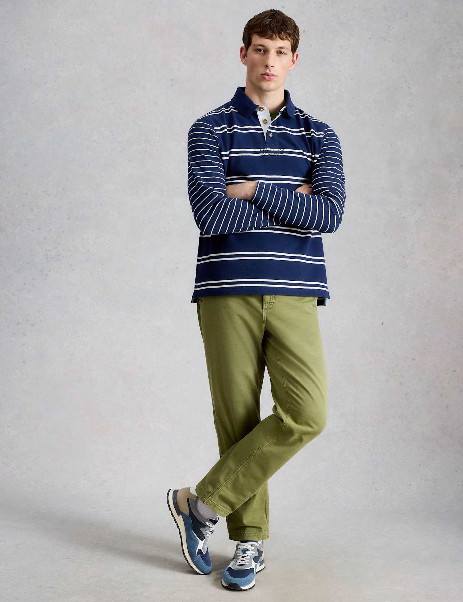 White Stuff Regular Fit Pure Cotton Chinos Green