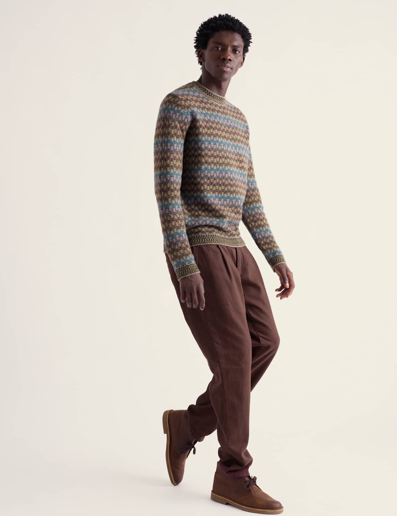 Seasalt Cornwall Lambswool Rich Cable Crew Neck Jumper Multi