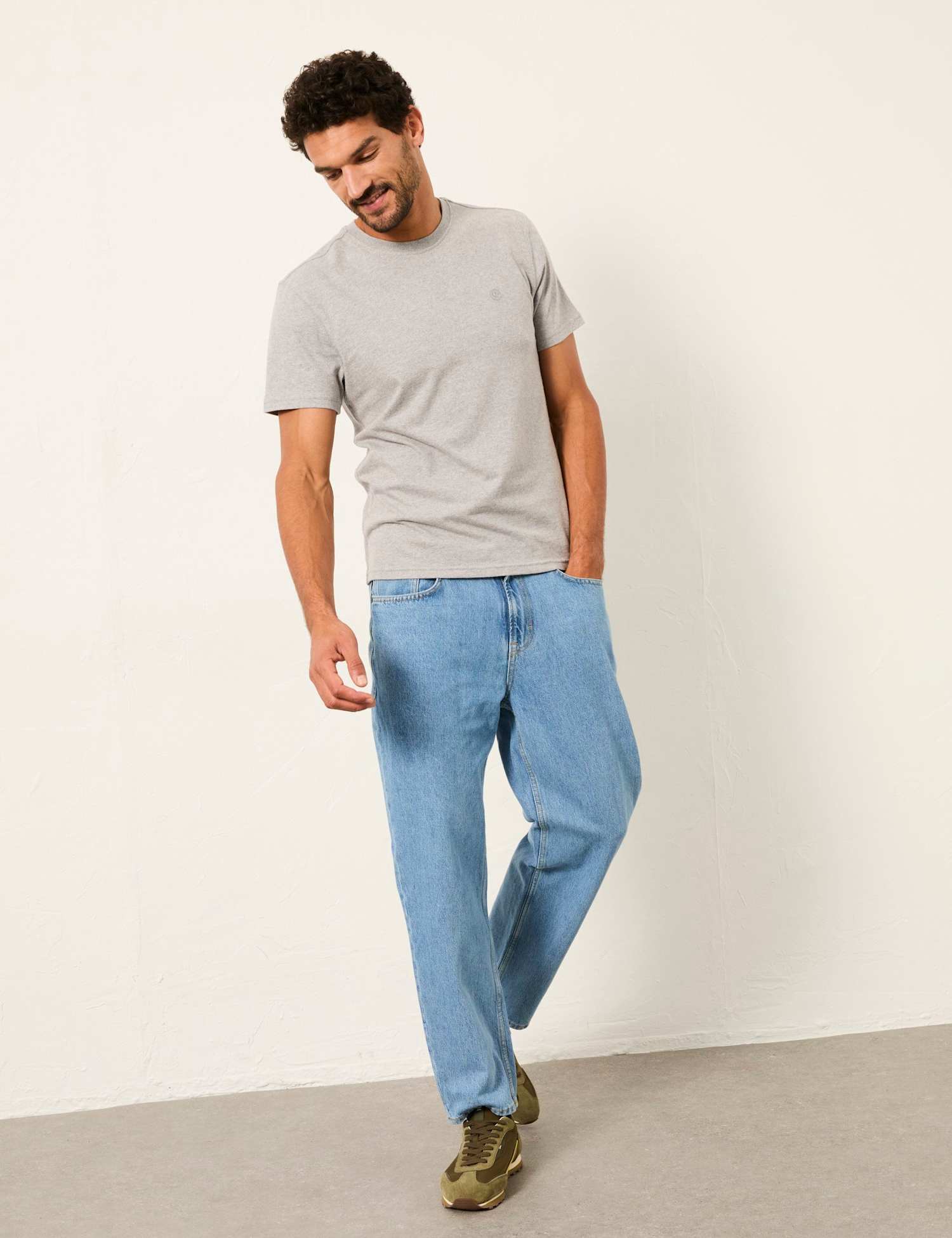 FatFace 3 Pack Pure Cotton T-Shirts White Mix