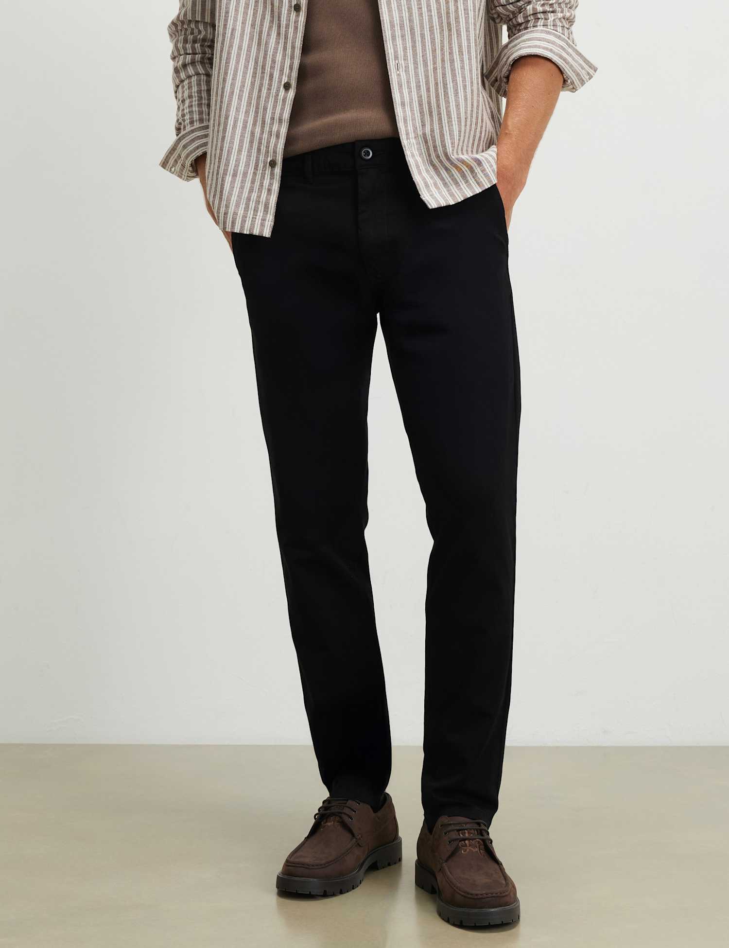 River Island Skinny Fit Chinos Black