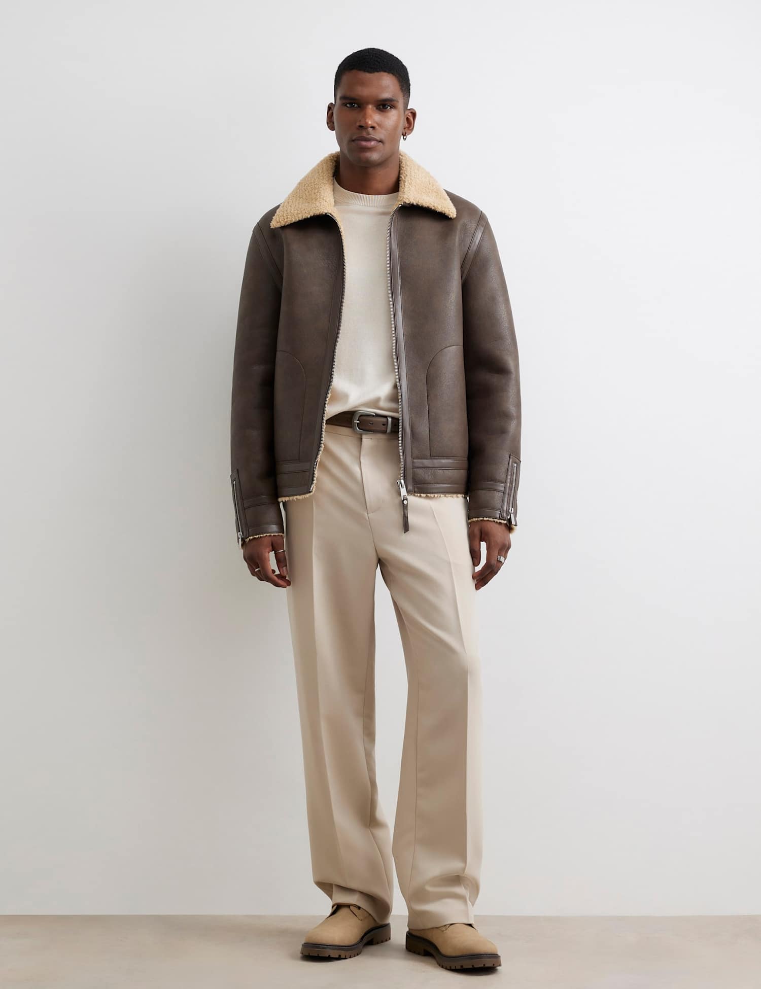 River Island Pure Cotton Western Jacket Brown