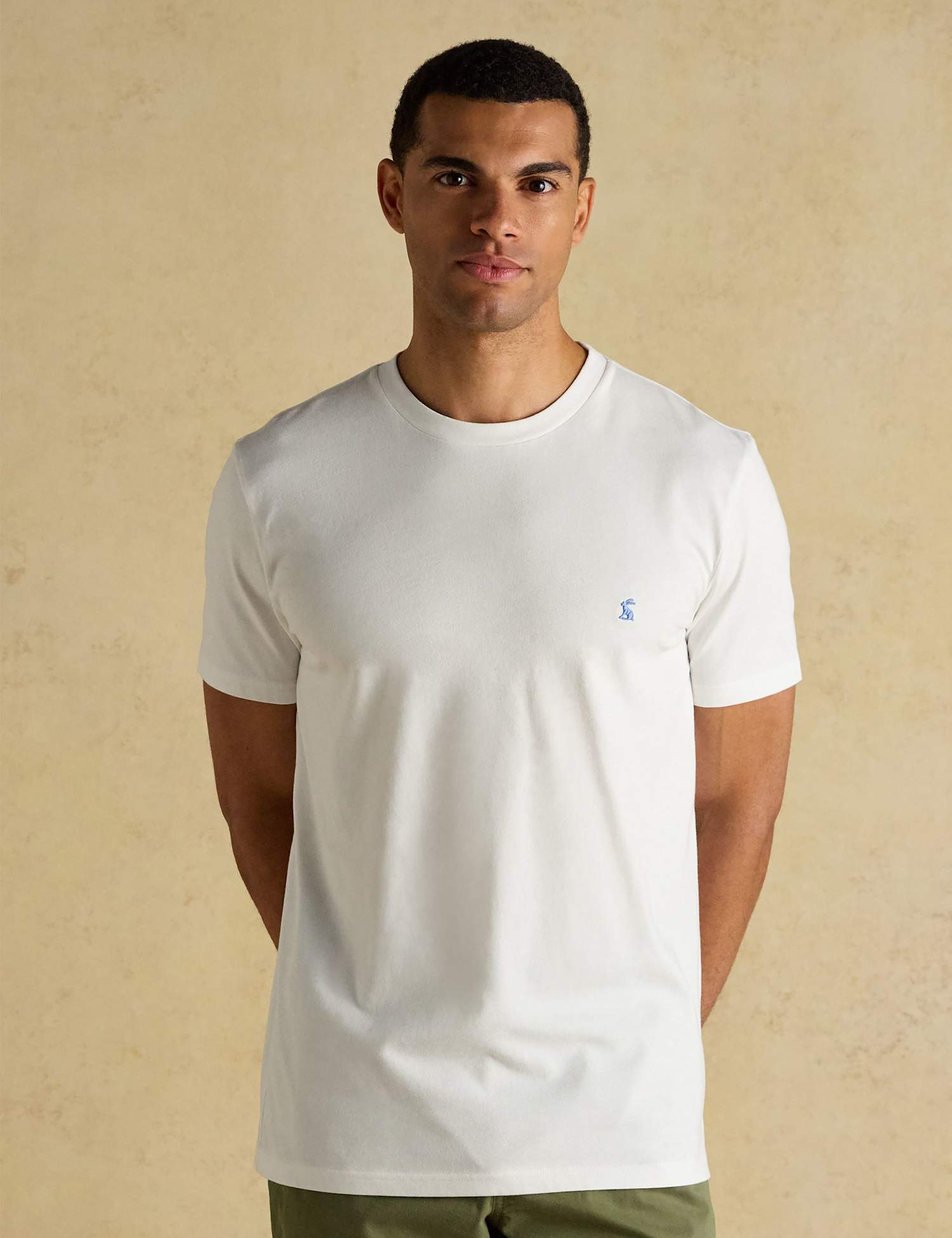 Joules Pure Cotton Crew Neck T-Shirt White
