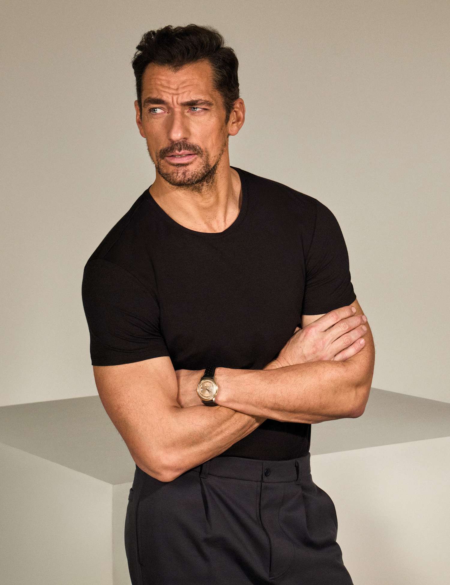 David Gandy Wellwear Ultimate Cotton Modal Crew Neck T-Shirt Black