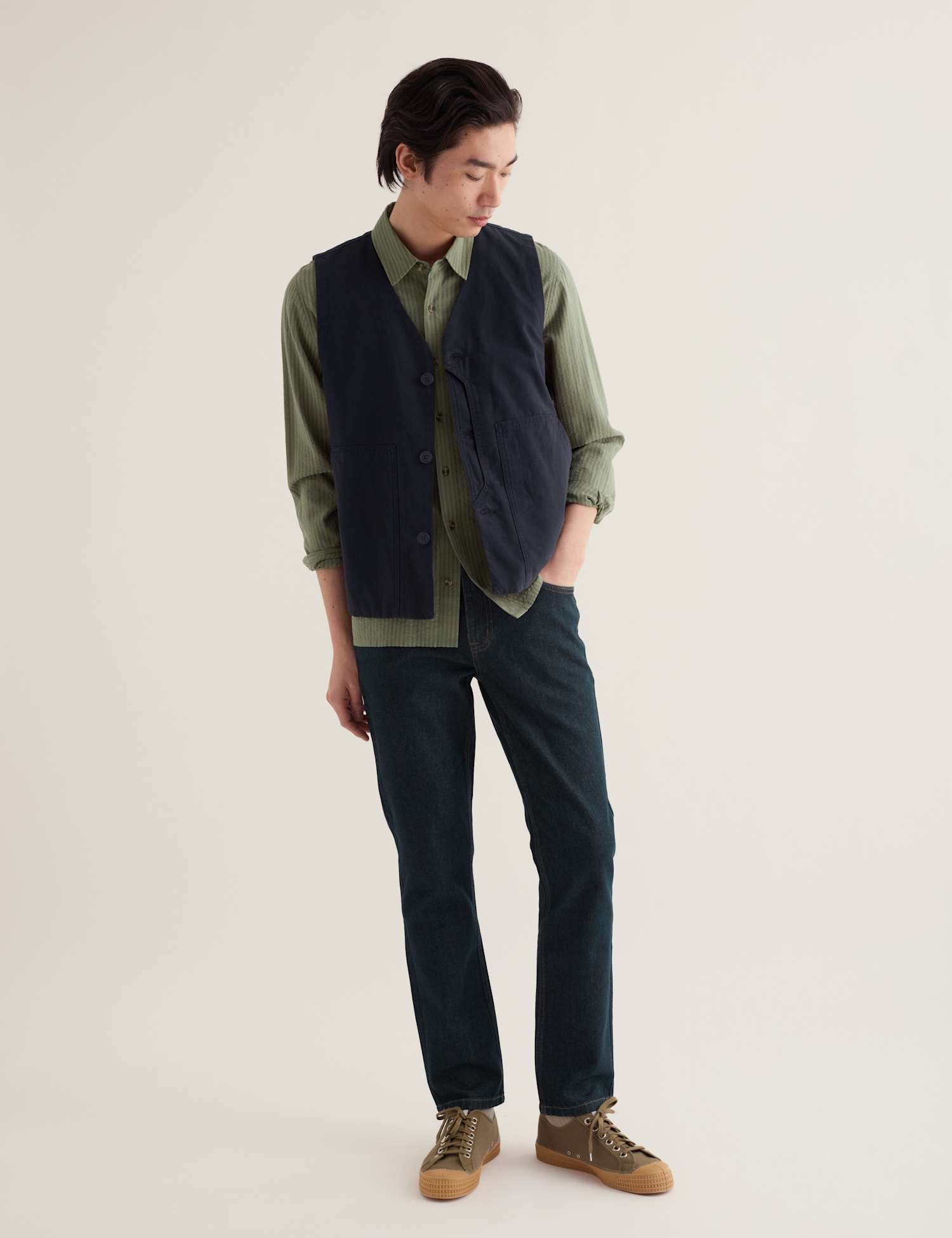 Seasalt Cornwall Pure Cotton Denim Slim Fit Jeans Navy
