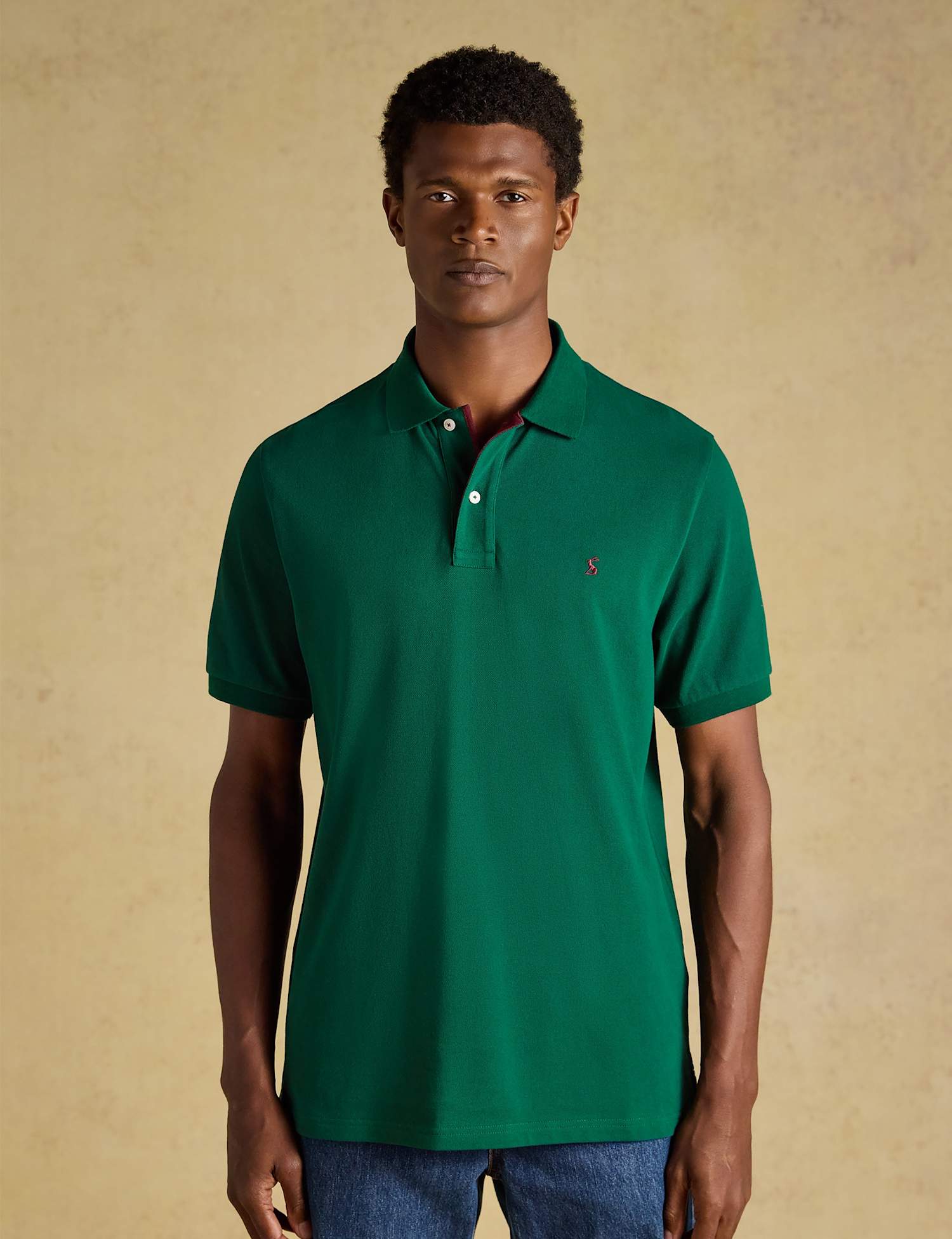 Joules Pure Cotton Pique Short Sleeve Polo Shirt Green