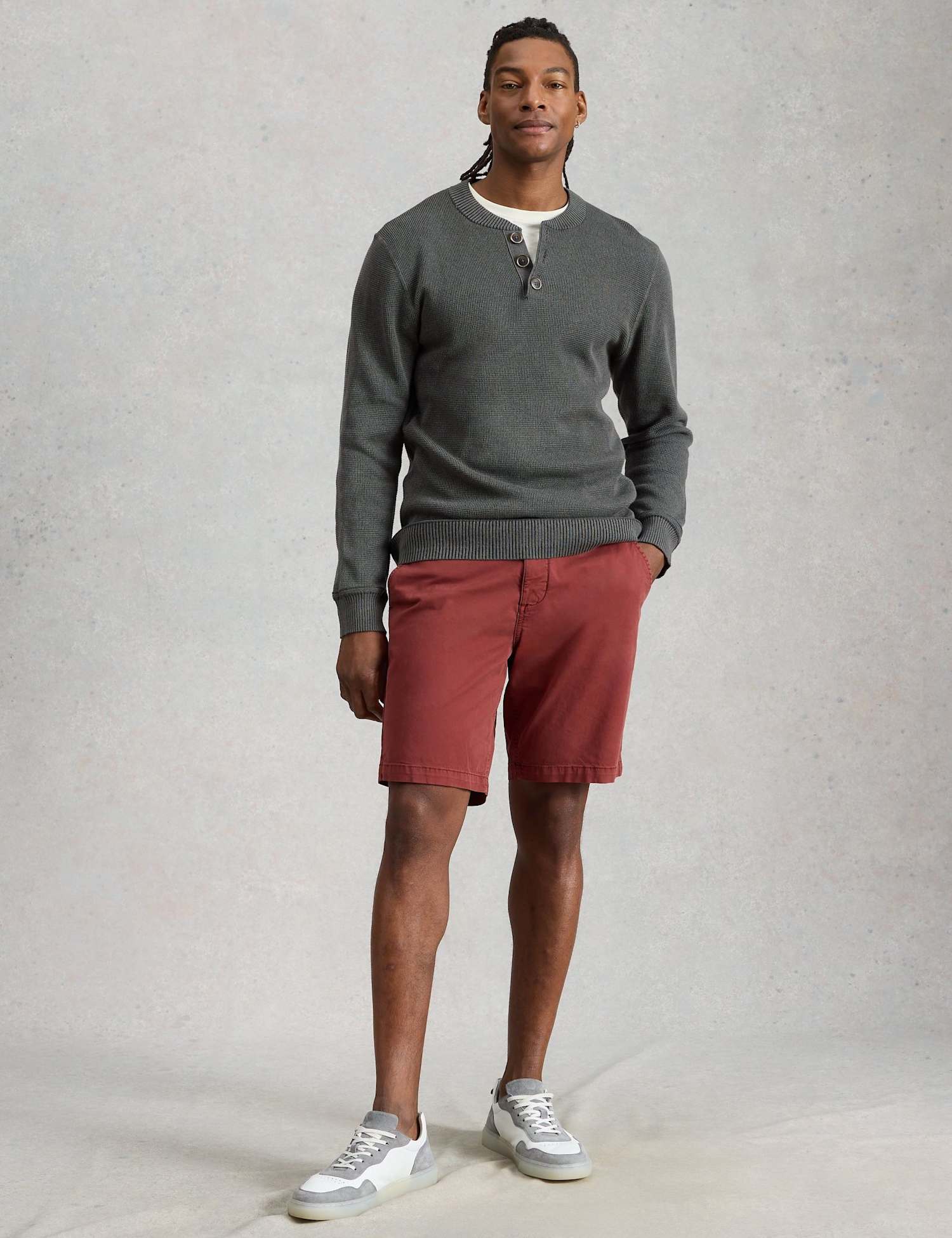 White Stuff Regular Fit Chino Shorts Red