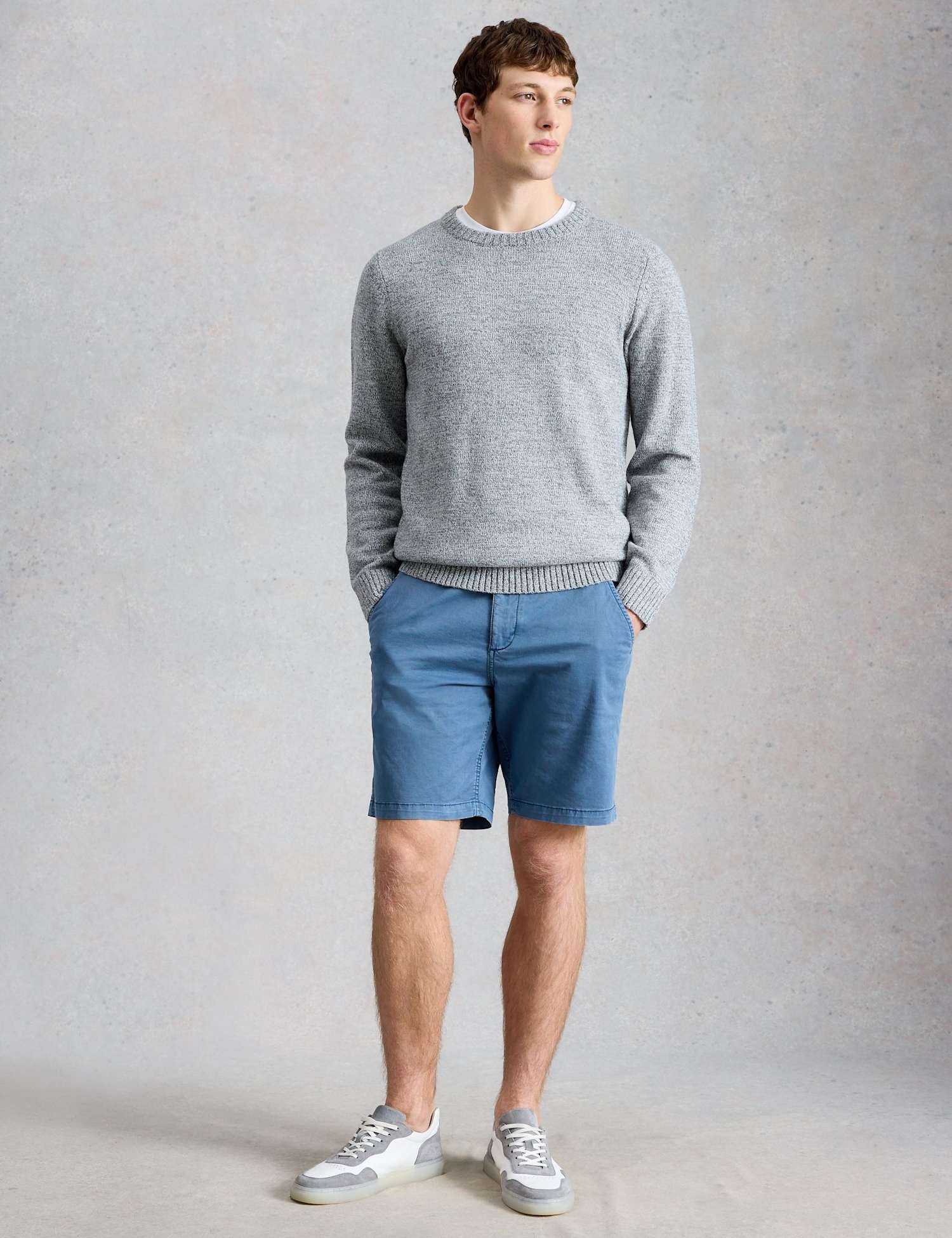 White Stuff Regular Fit Chino Shorts Blue