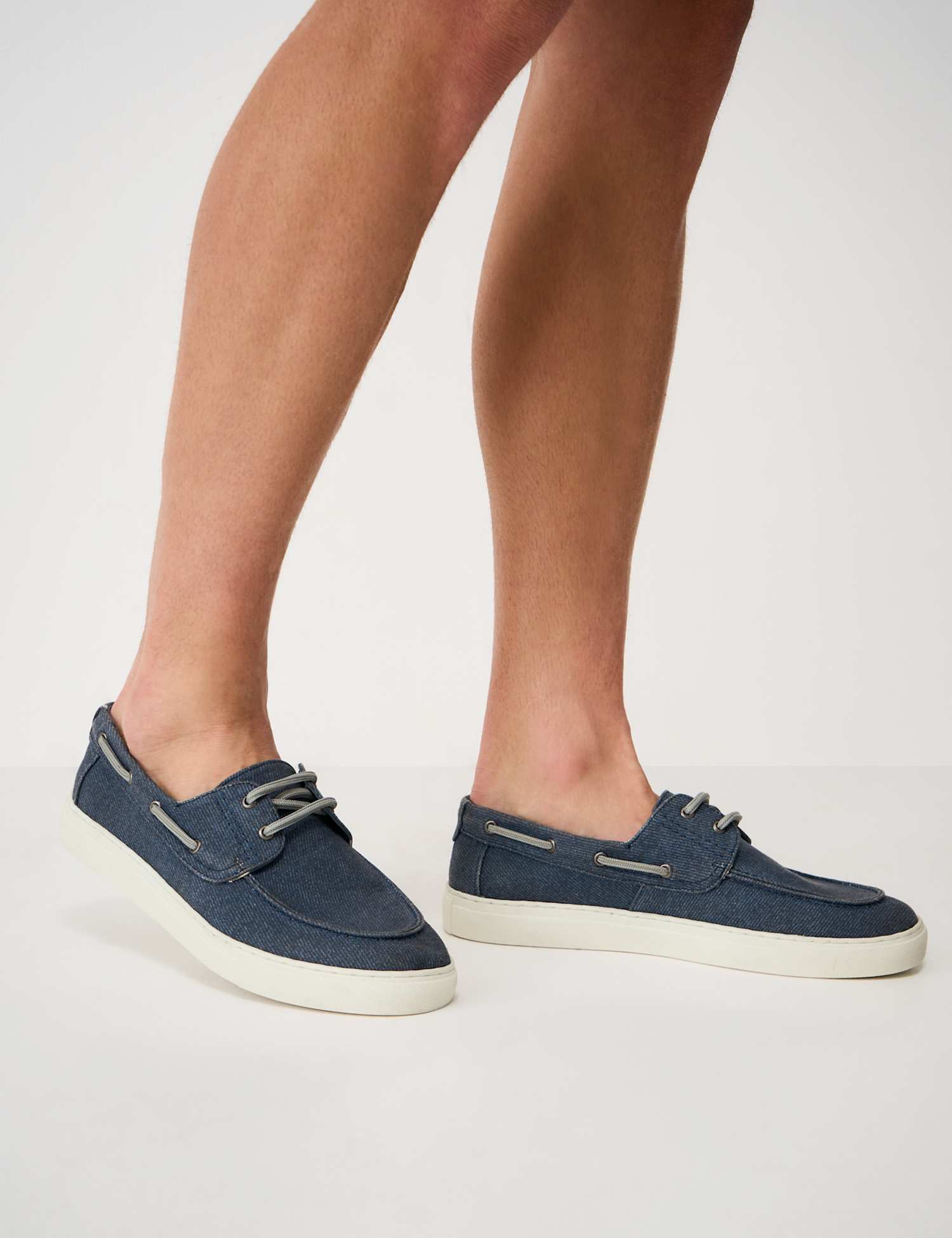 Crew Clothing Canvas Boat Shoes Navy