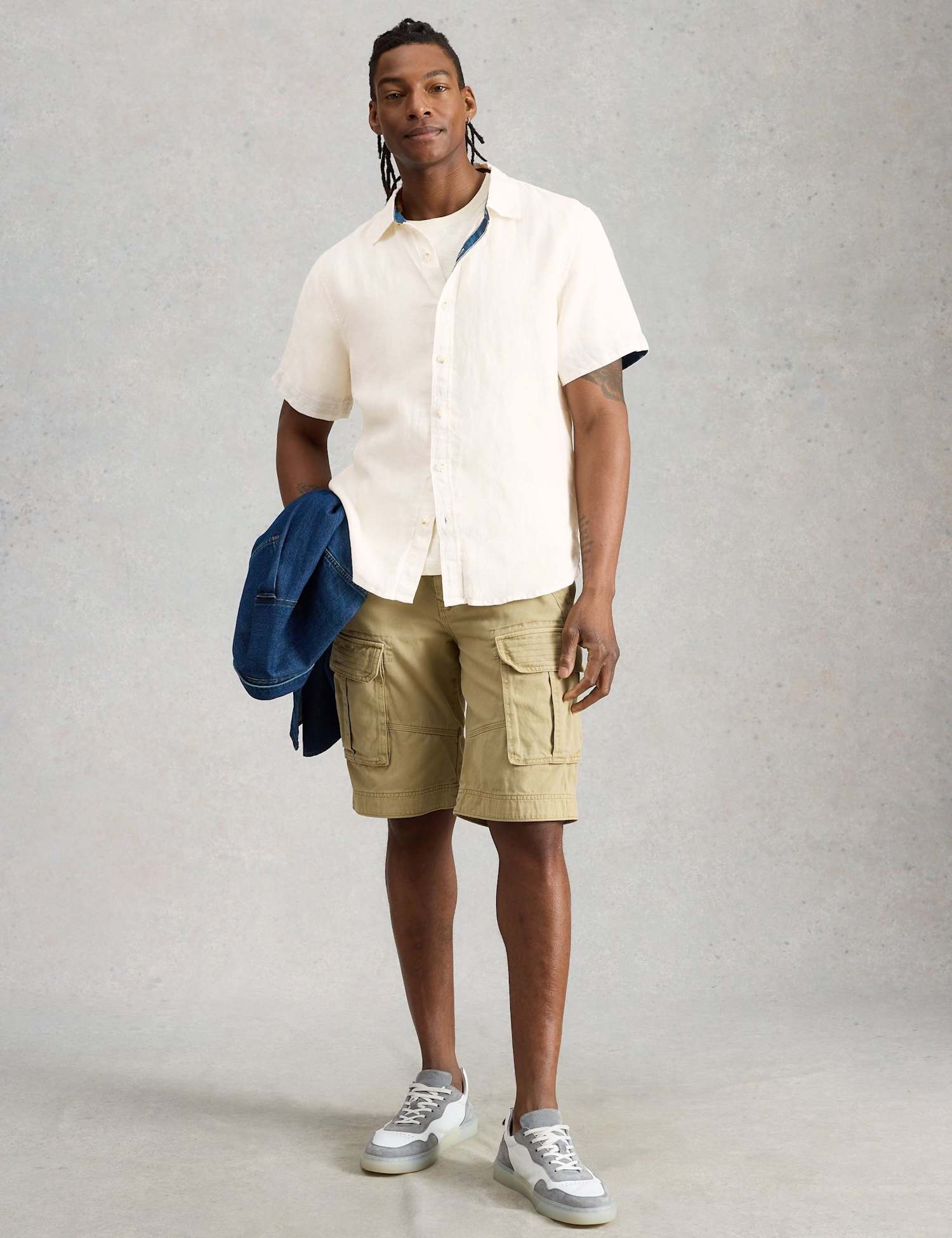 White Stuff Pure Linen Short Sleeve Shirt White