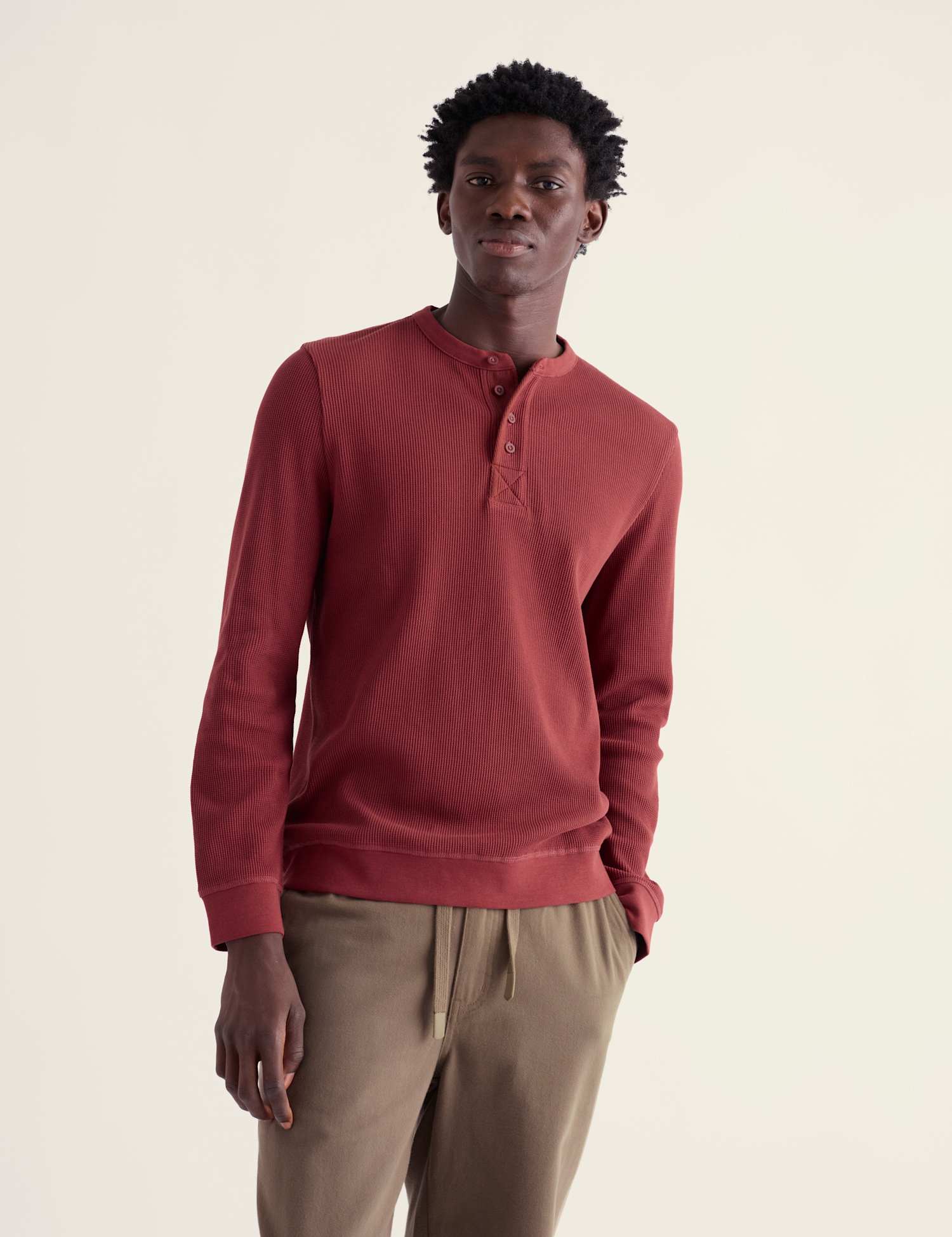 Seasalt Cornwall Pure Cotton Textured Crew Neck Top Red