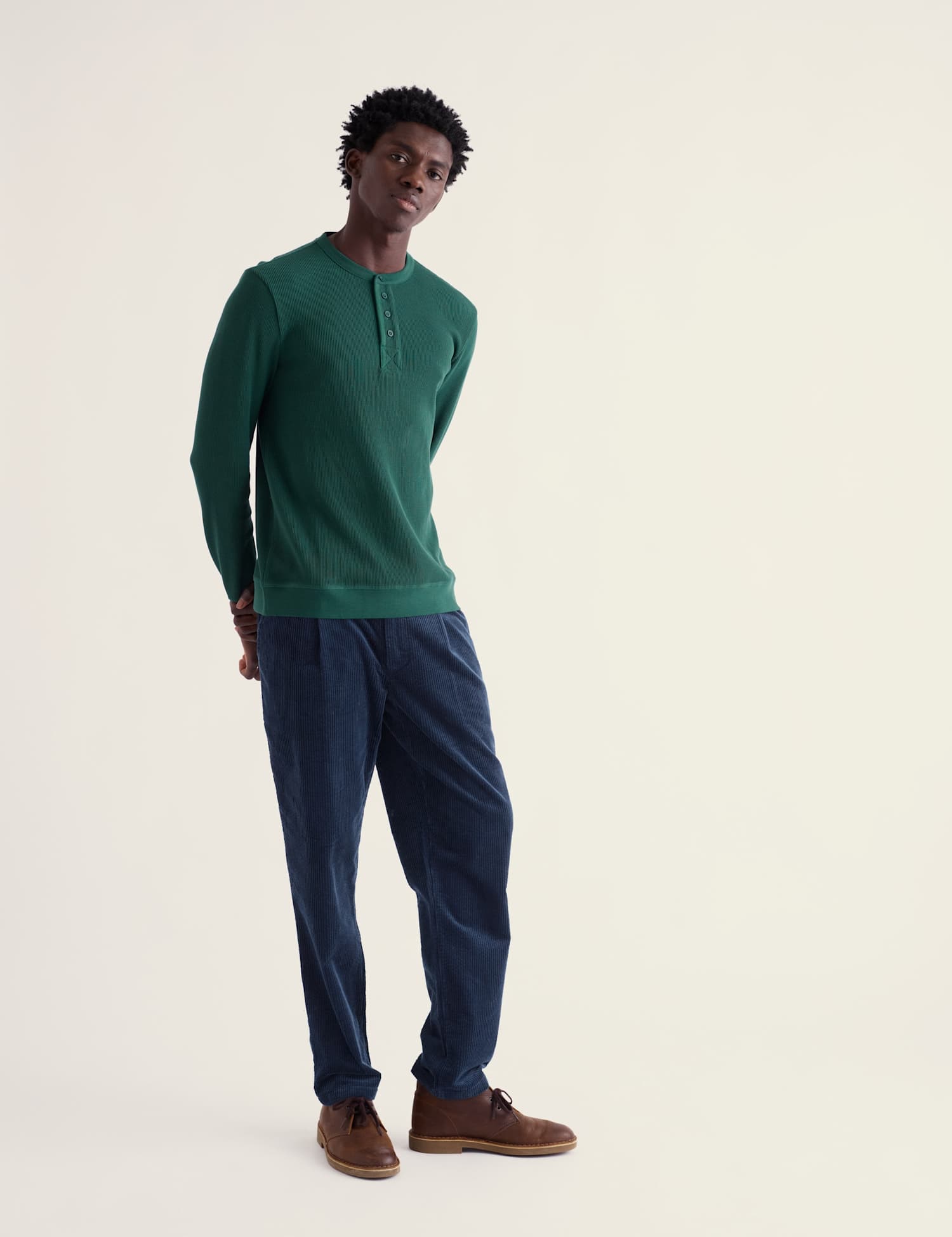 Seasalt Cornwall Pure Cotton Textured Crew Neck Top Green