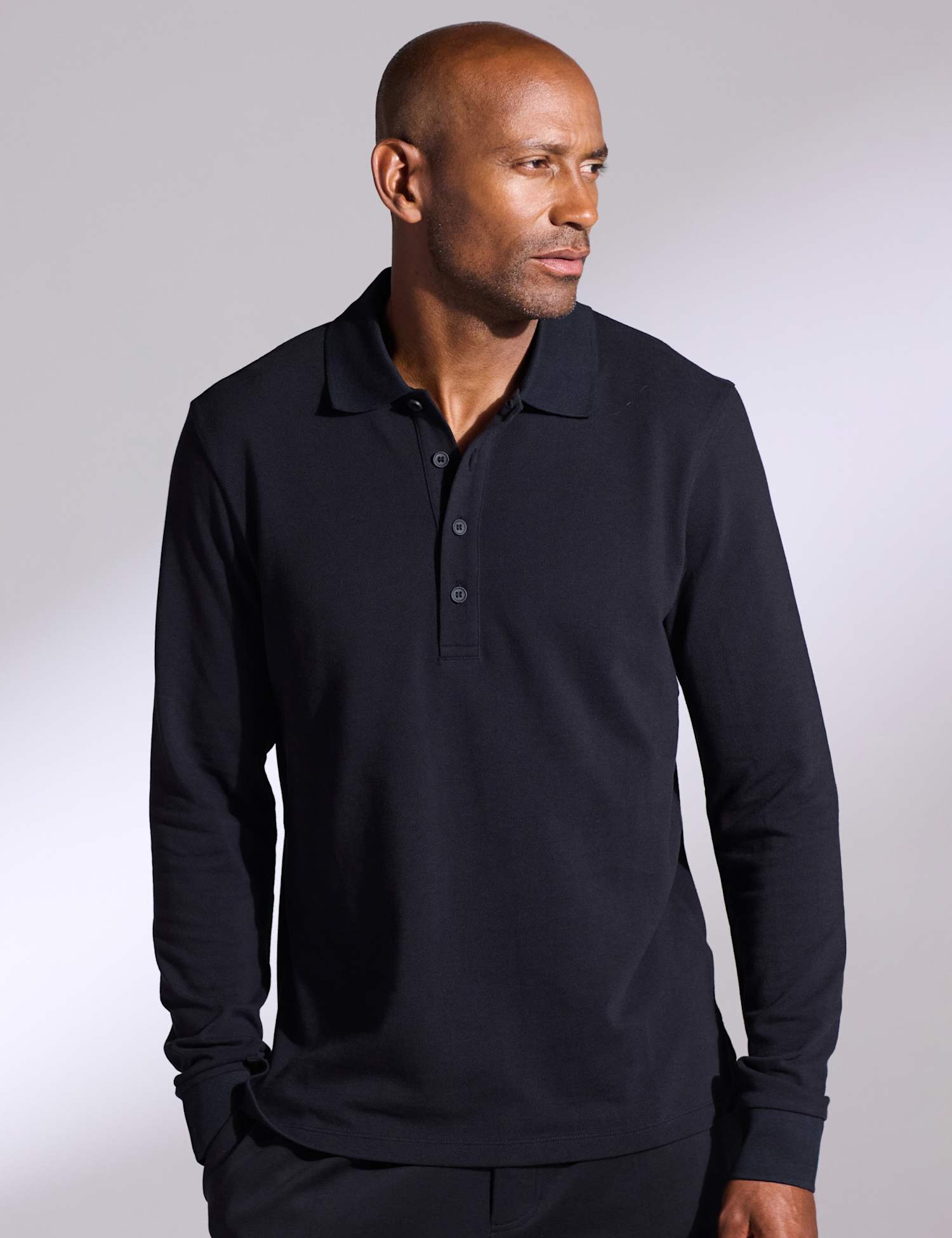 David Gandy Wellwear Pure Cotton Polo Shirt Black
