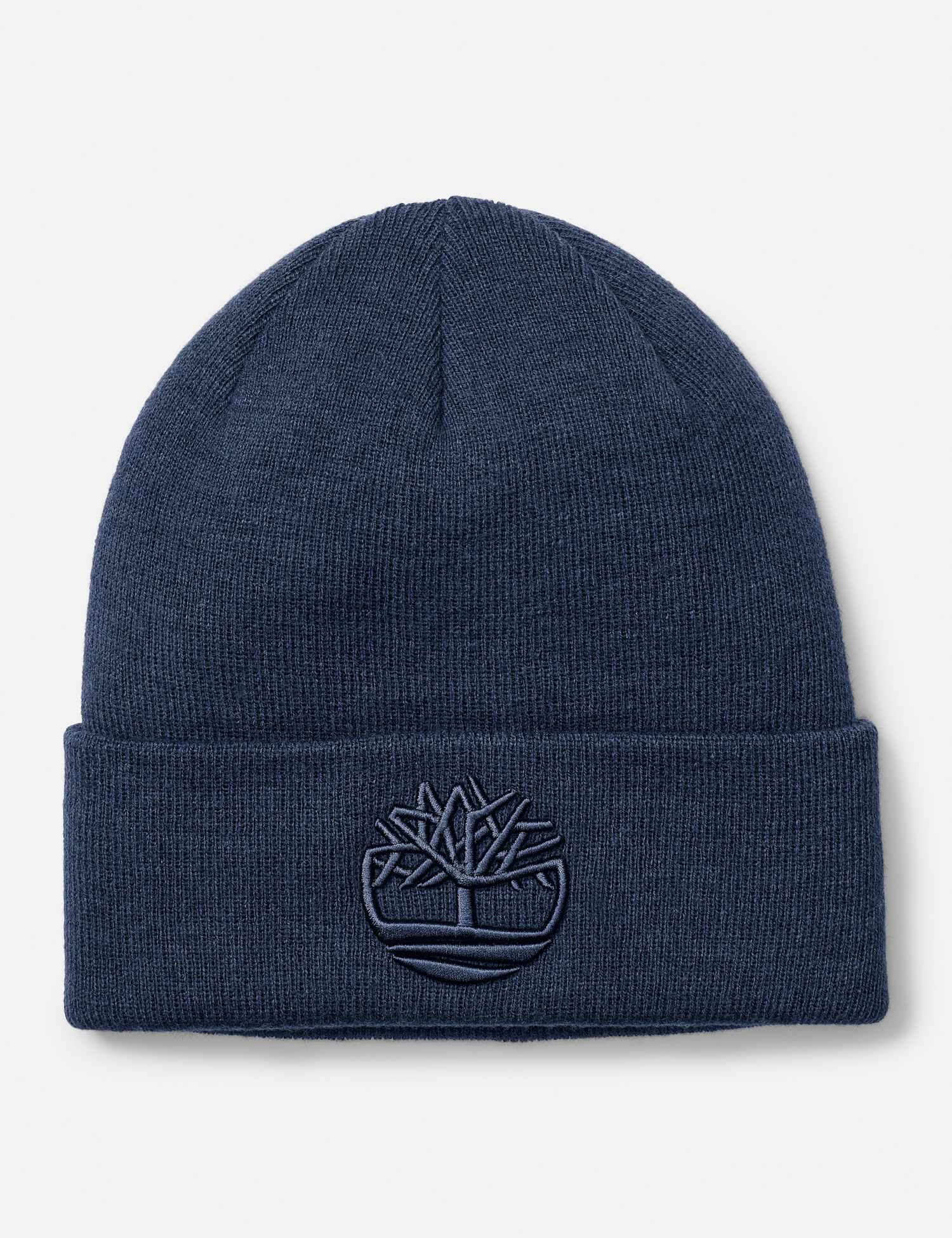 Timberland 3D Embroidered Cuffed Walking Beanie Dark Blue
