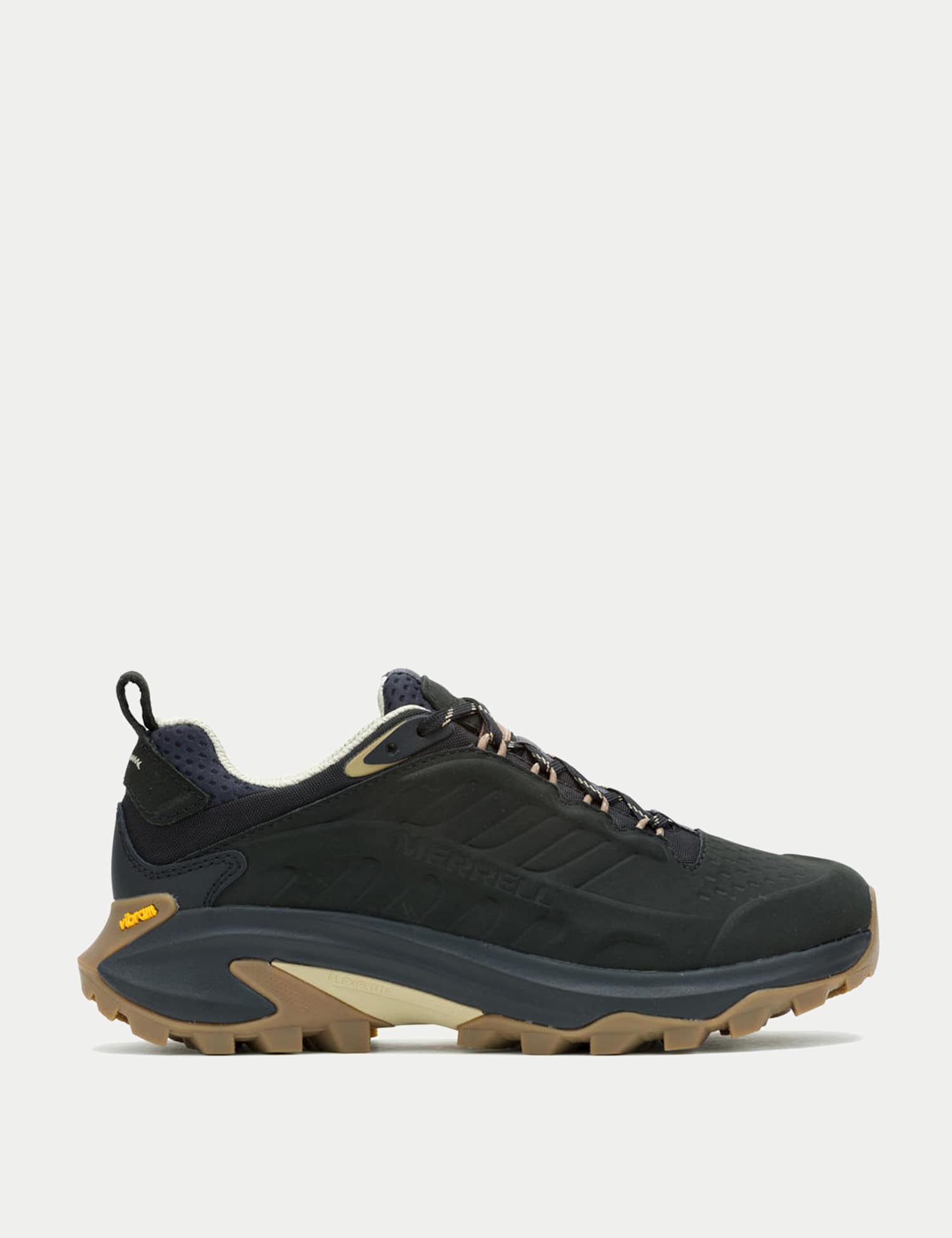 Merrell Moab Speed 2 Leather Waterproof Trainers Black Mix