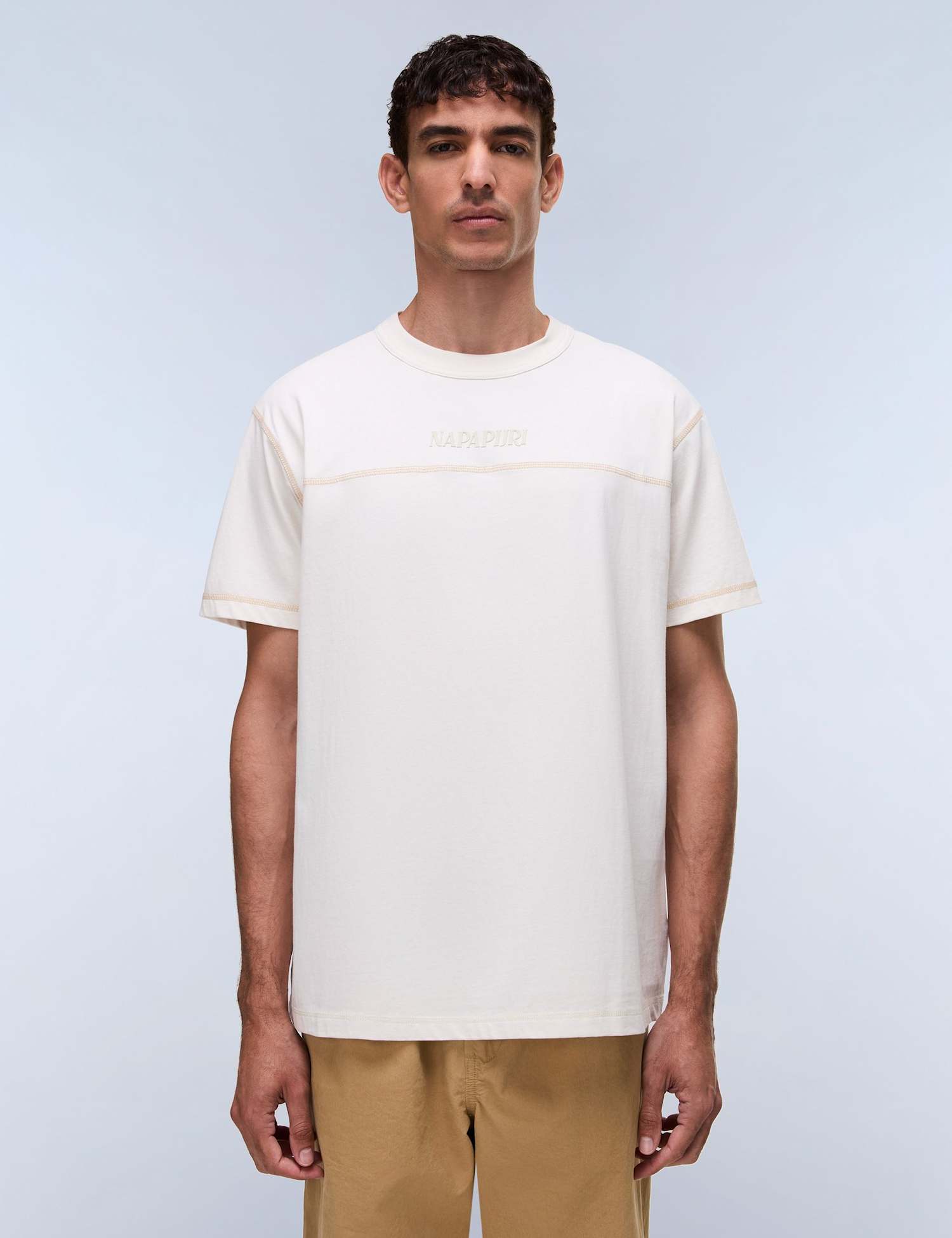 Napapijri Umbra Pure Cotton Crew Neck T-Shirt Soft White