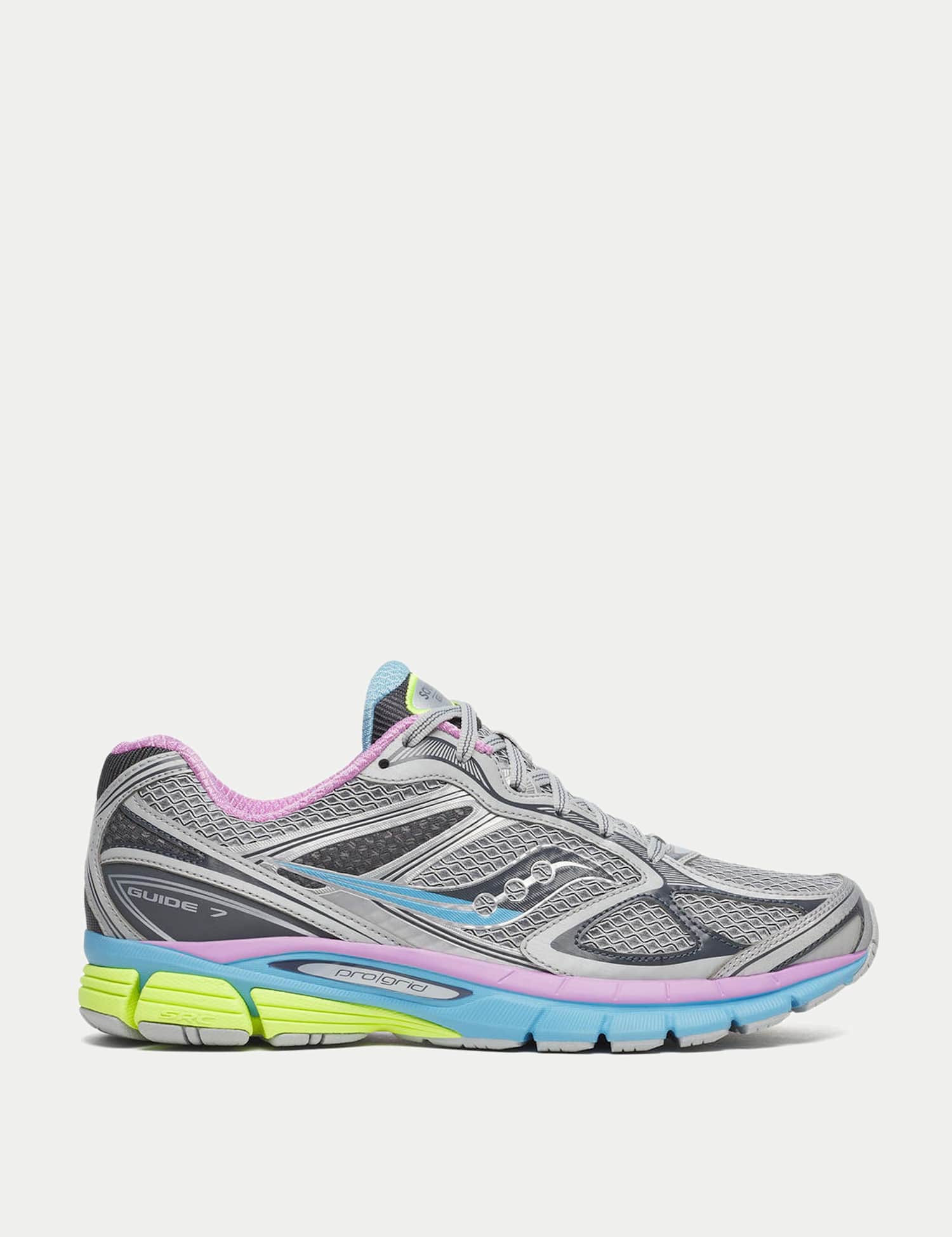 Saucony Guide 7 Running Trainers Grey Mix