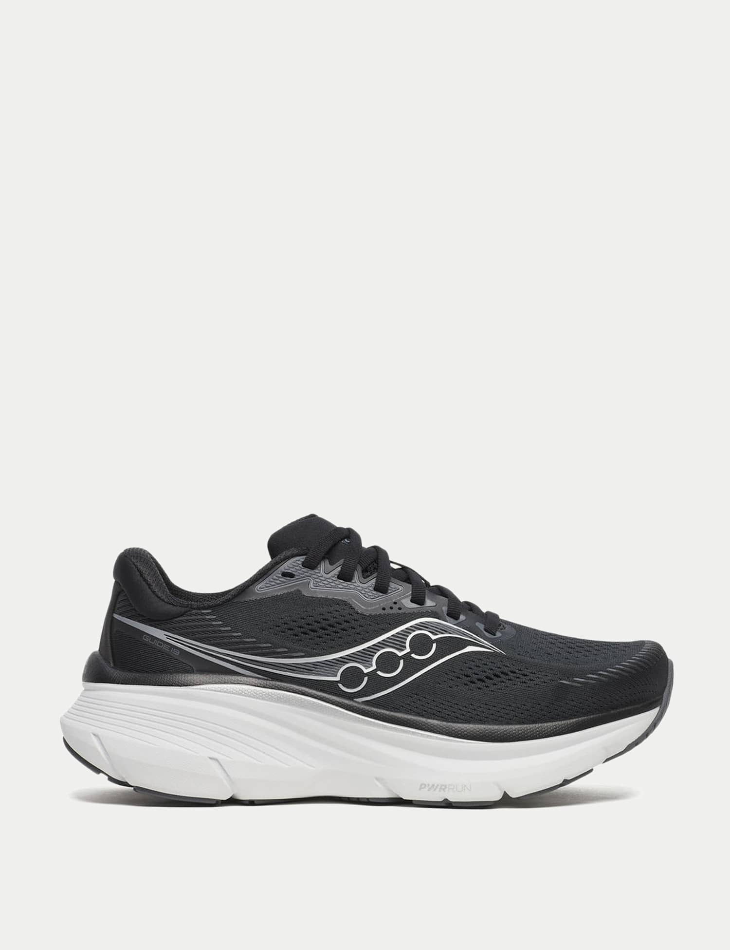 Saucony Guide 19 Standard Fit Running Trainers Black Mix