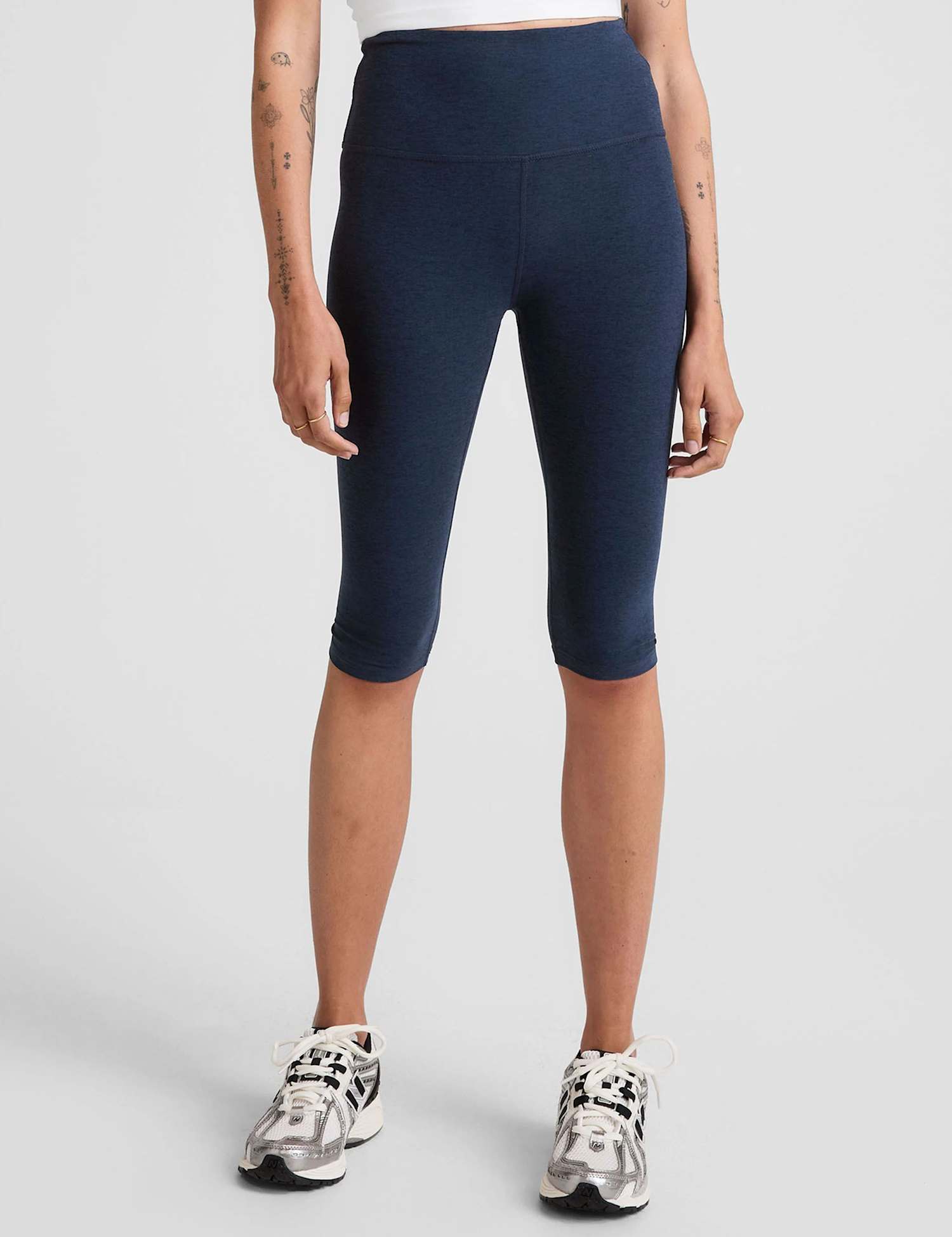 Beyond Yoga Spacedye High Waisted Cropped Leggings Dark Blue