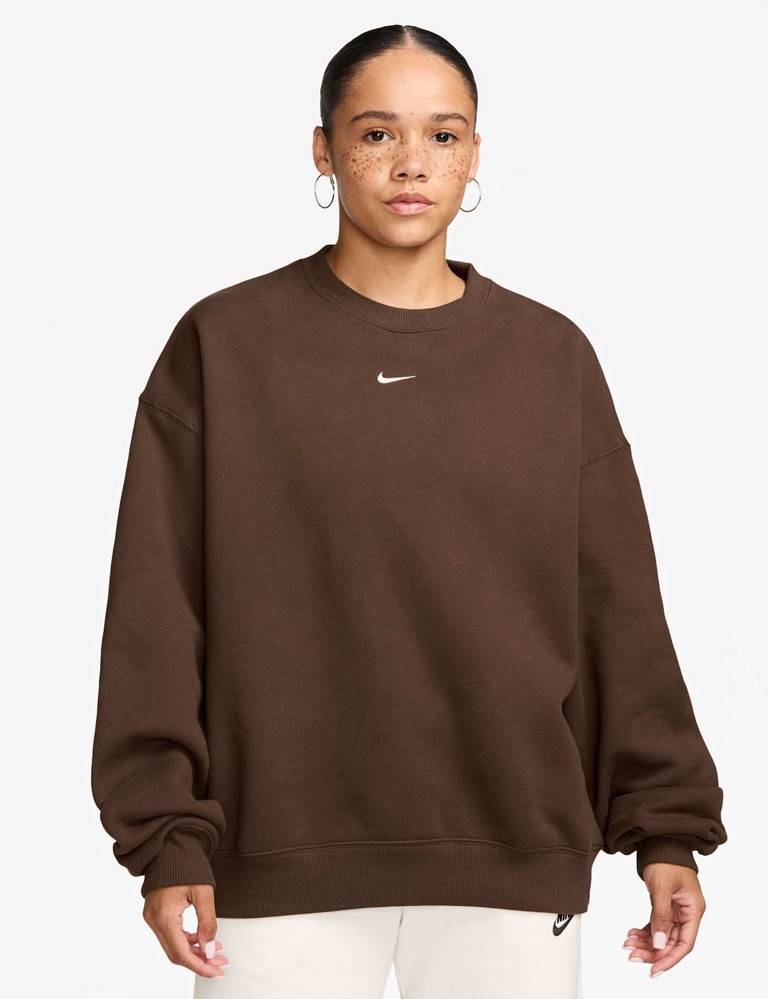 Nike Studio Crew Neck Sweatshirt Brown