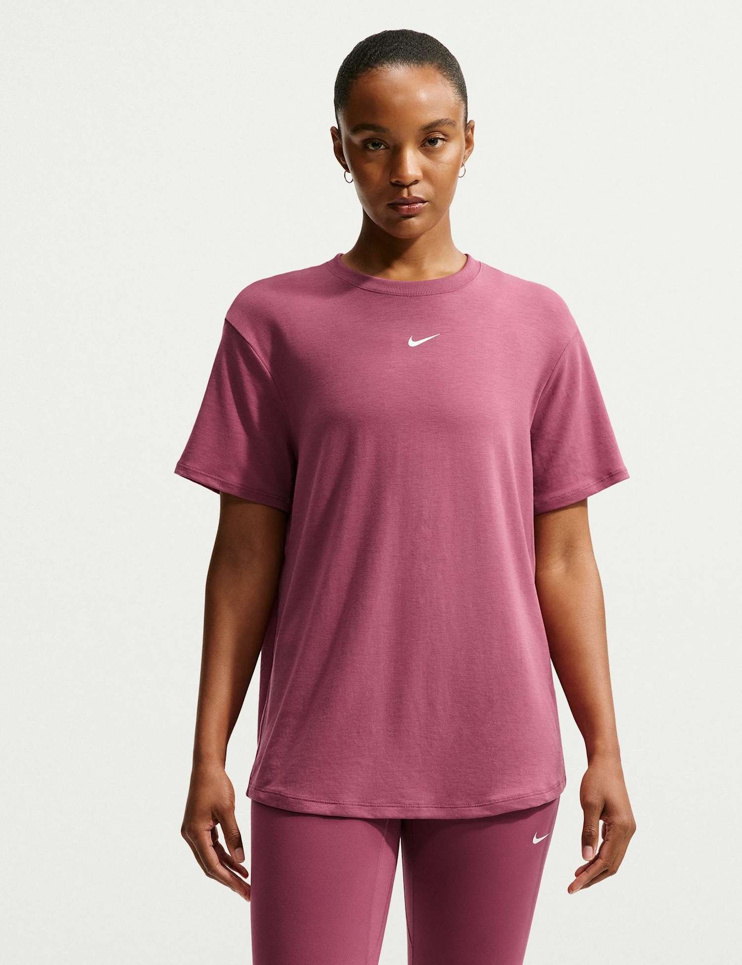 Nike Phoenix Fleece Crew Neck Sweatshirt Dusky Rose