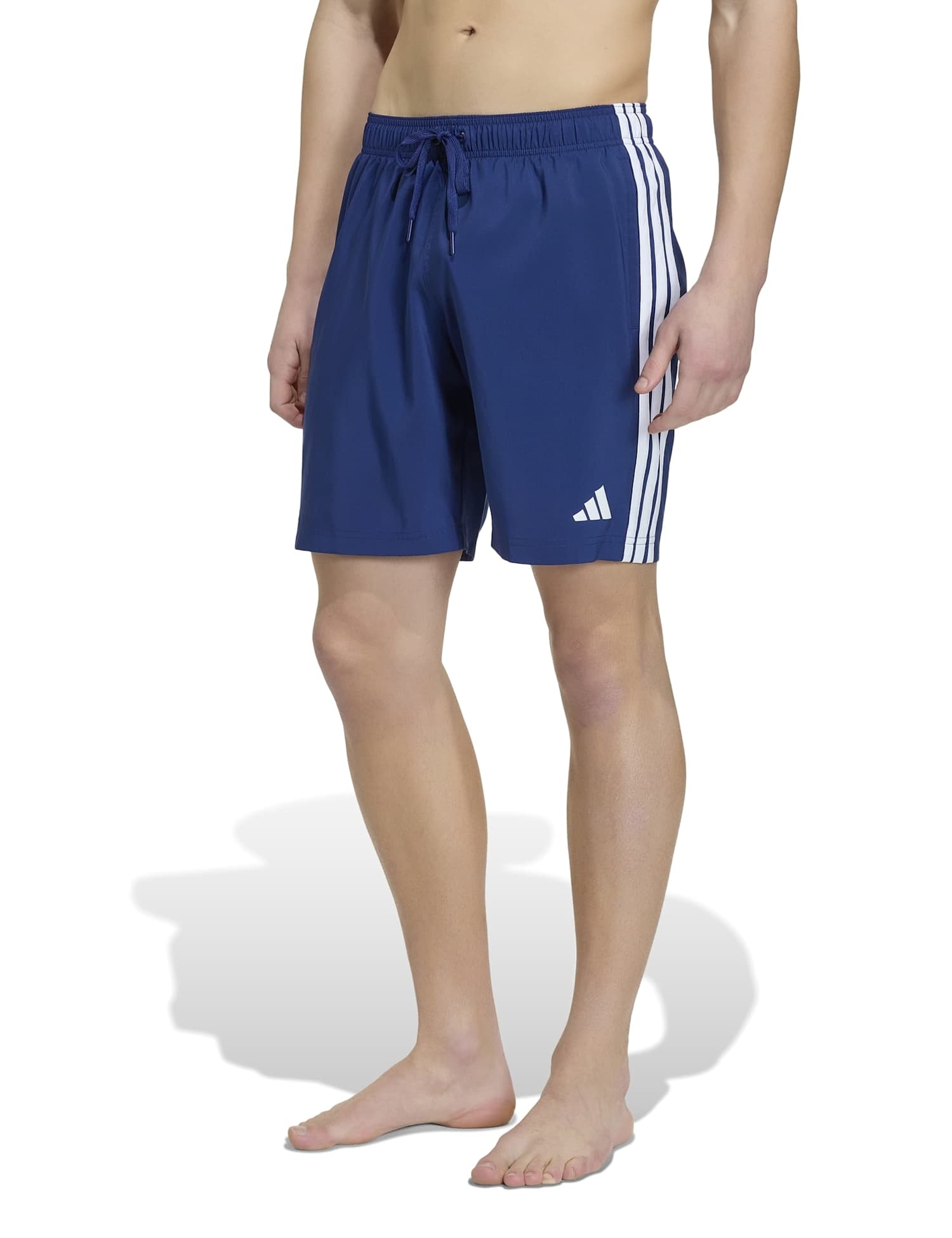 adidas 3 Stripes Swim Shorts Dark Blue