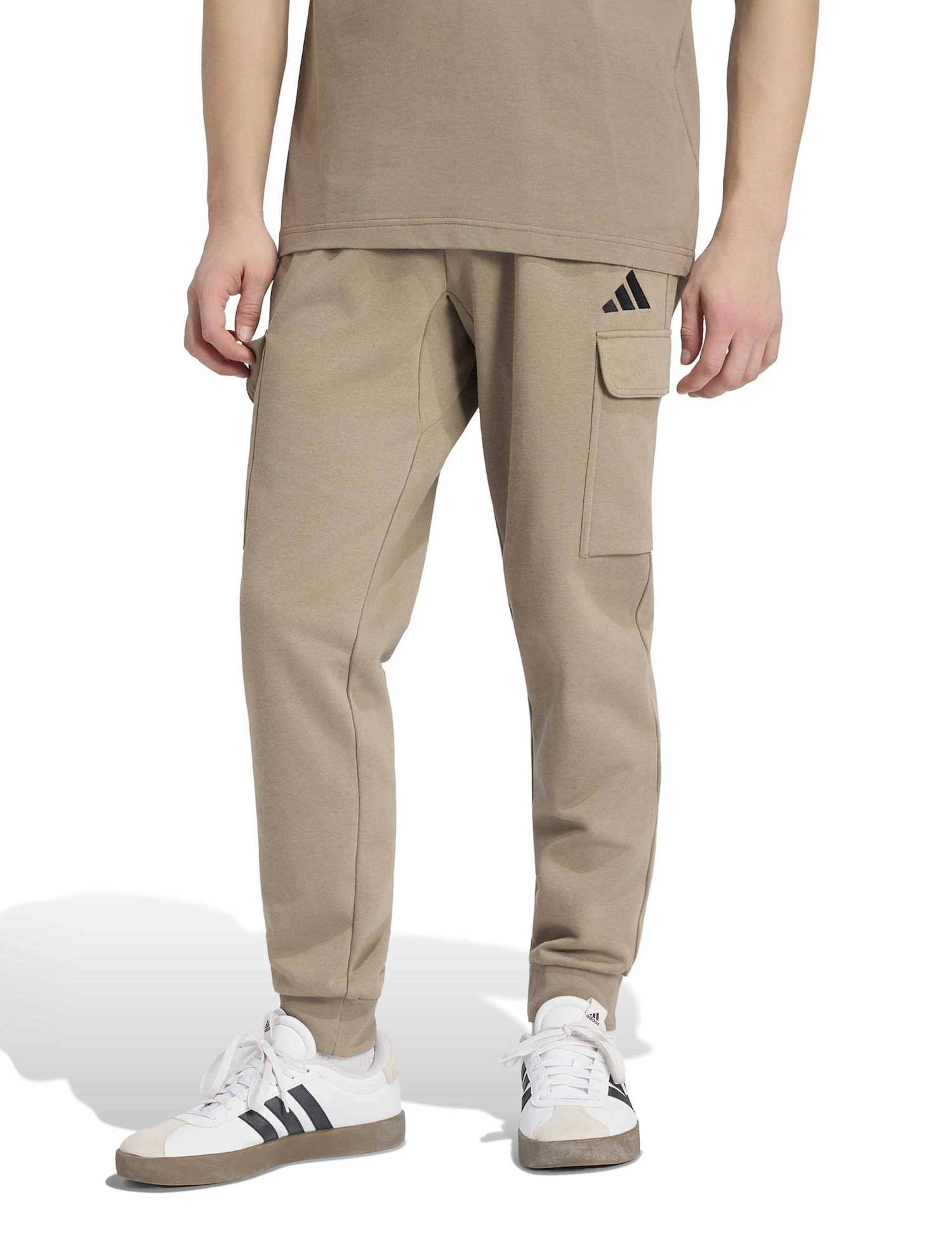 adidas Essentials Regular Fit Cuffed Cargo Joggers Khaki