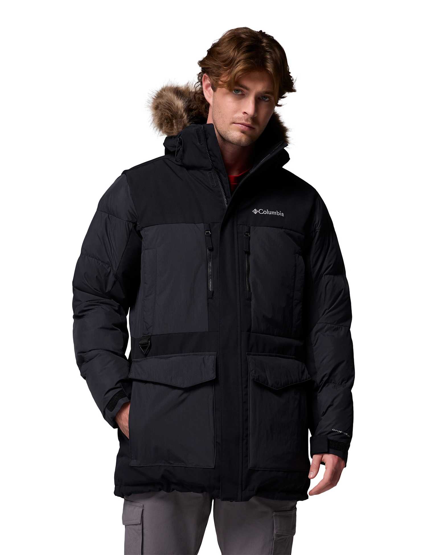 Columbia Marquam Peak Fusion II Hooded Parka Jacket Black