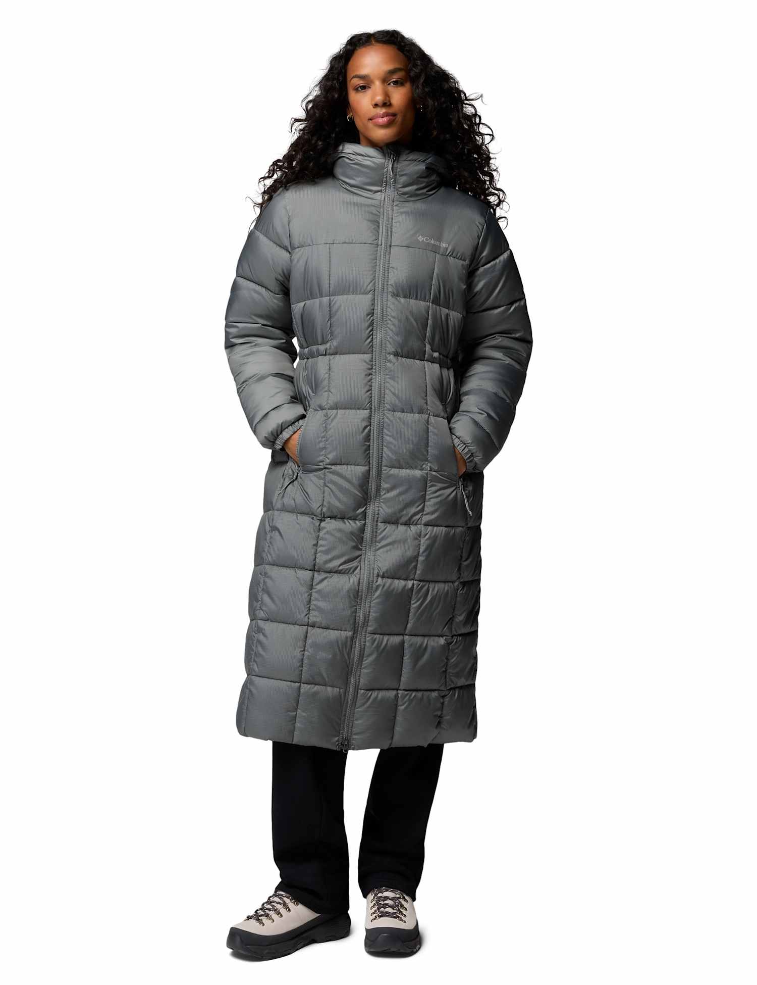 COLUMBIA Puffect III Long Puffer Jacket Light Green