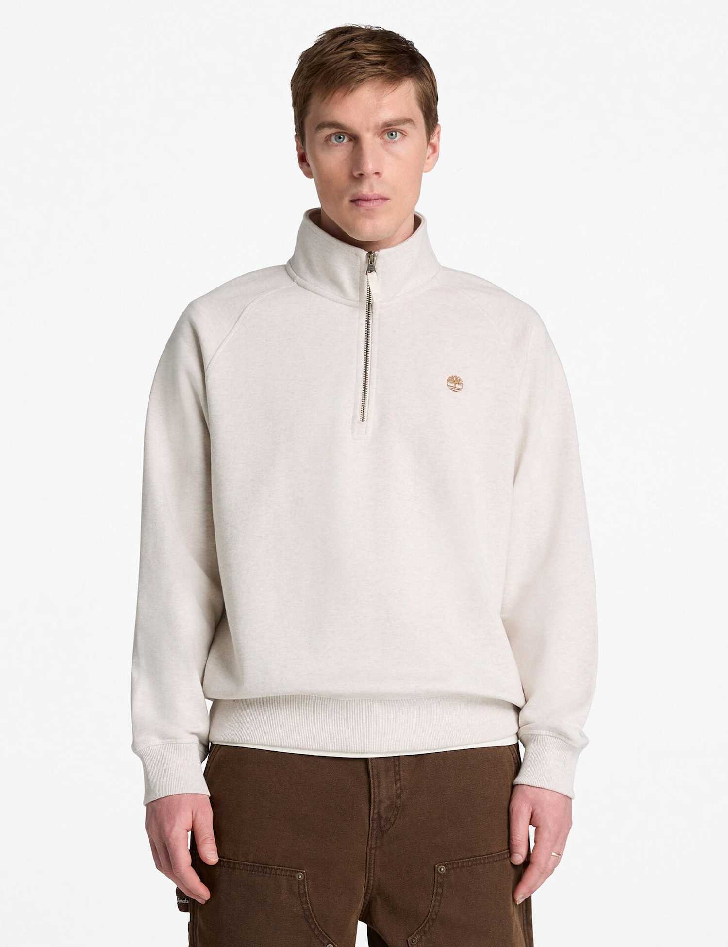 Timberland Exeter River Quarter Zip Sweatshirt Oatmeal