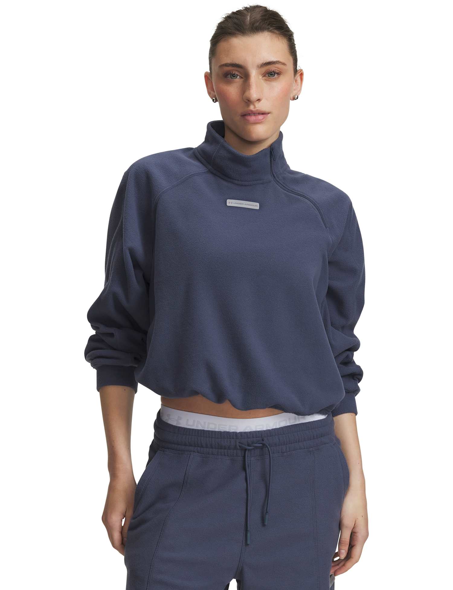 Under Armour Performance Fleece Quarter Zip Sweatshirt Charcoal