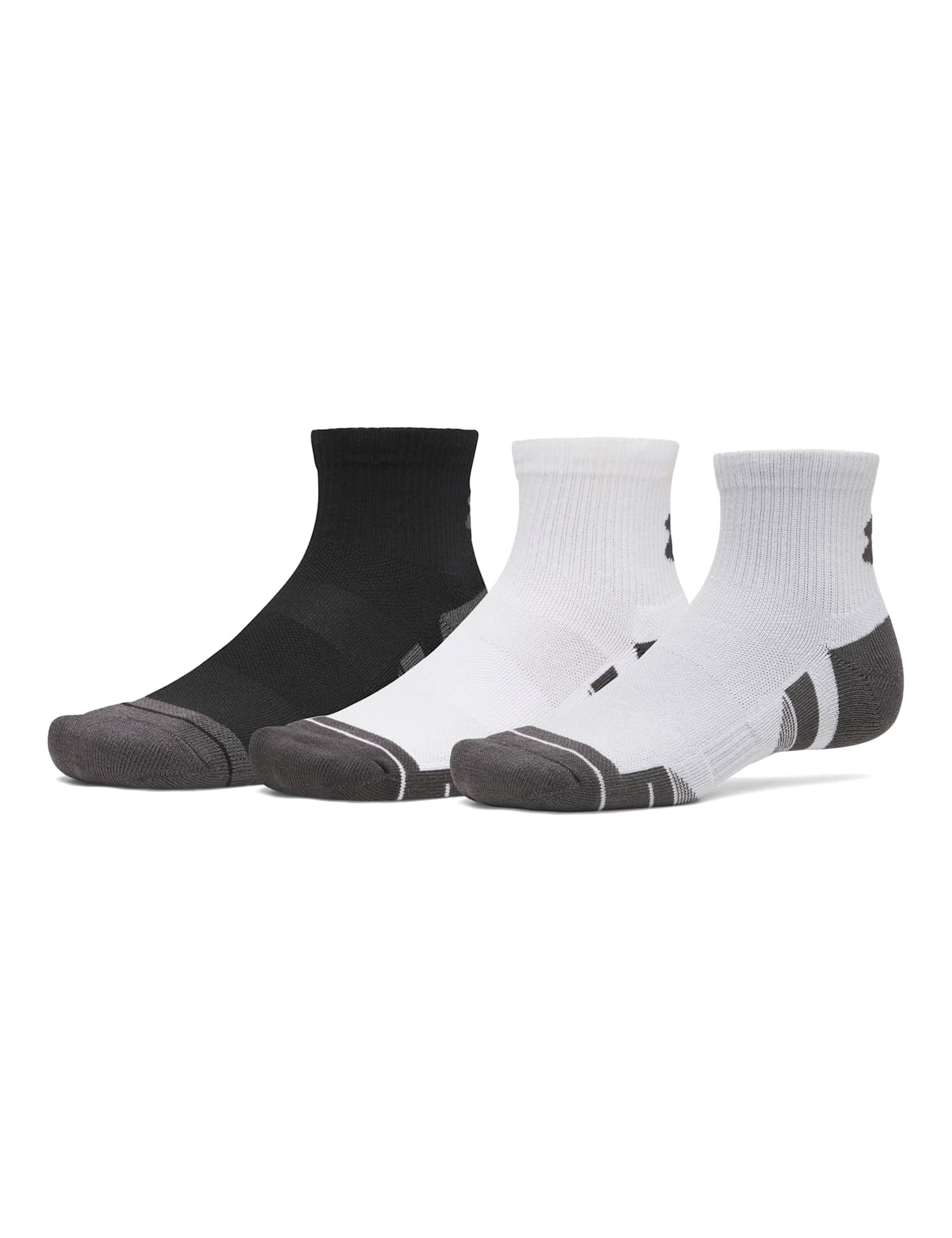 Under Armour 3 Pack Performance Tech Socks Grey Mix