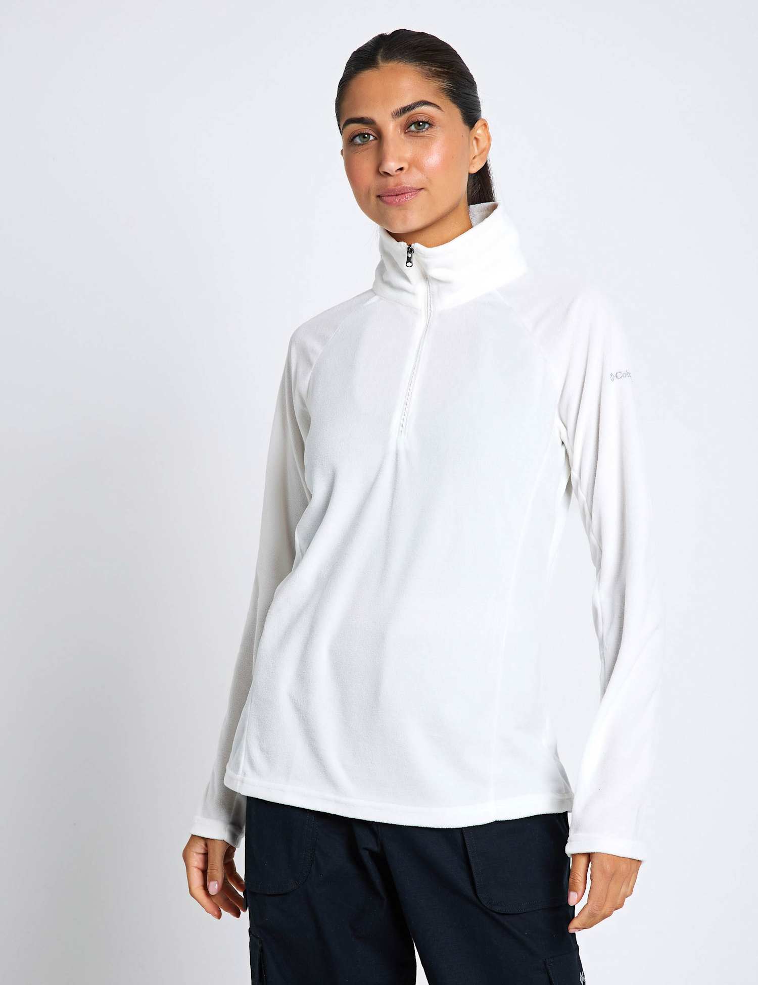 Columbia Glacial� IV Funnel Neck Half Zip Fleece Soft White