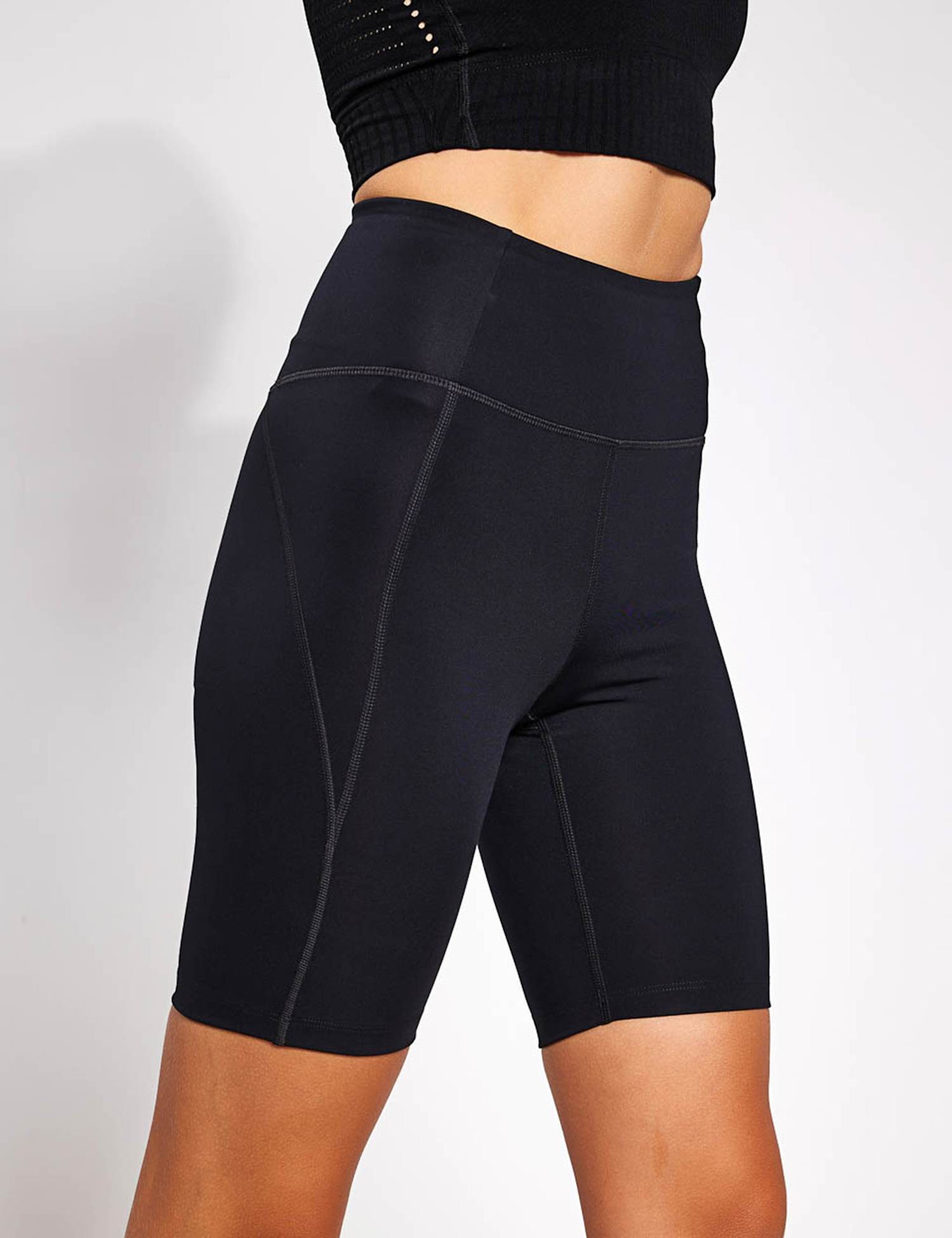 Girlfriend Collective High Waisted Bike Shorts Black