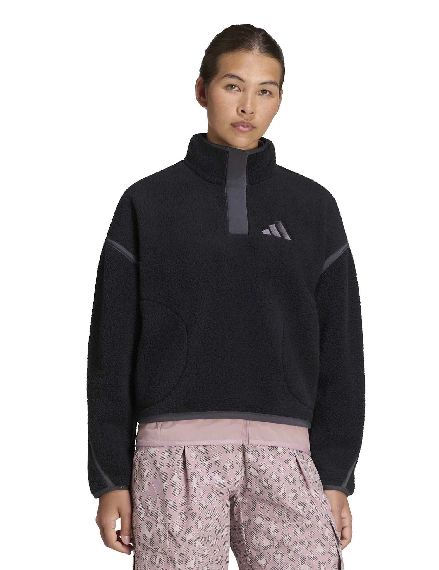 adidas Terrex Multi High Pile Fleece Sweatshirt Black