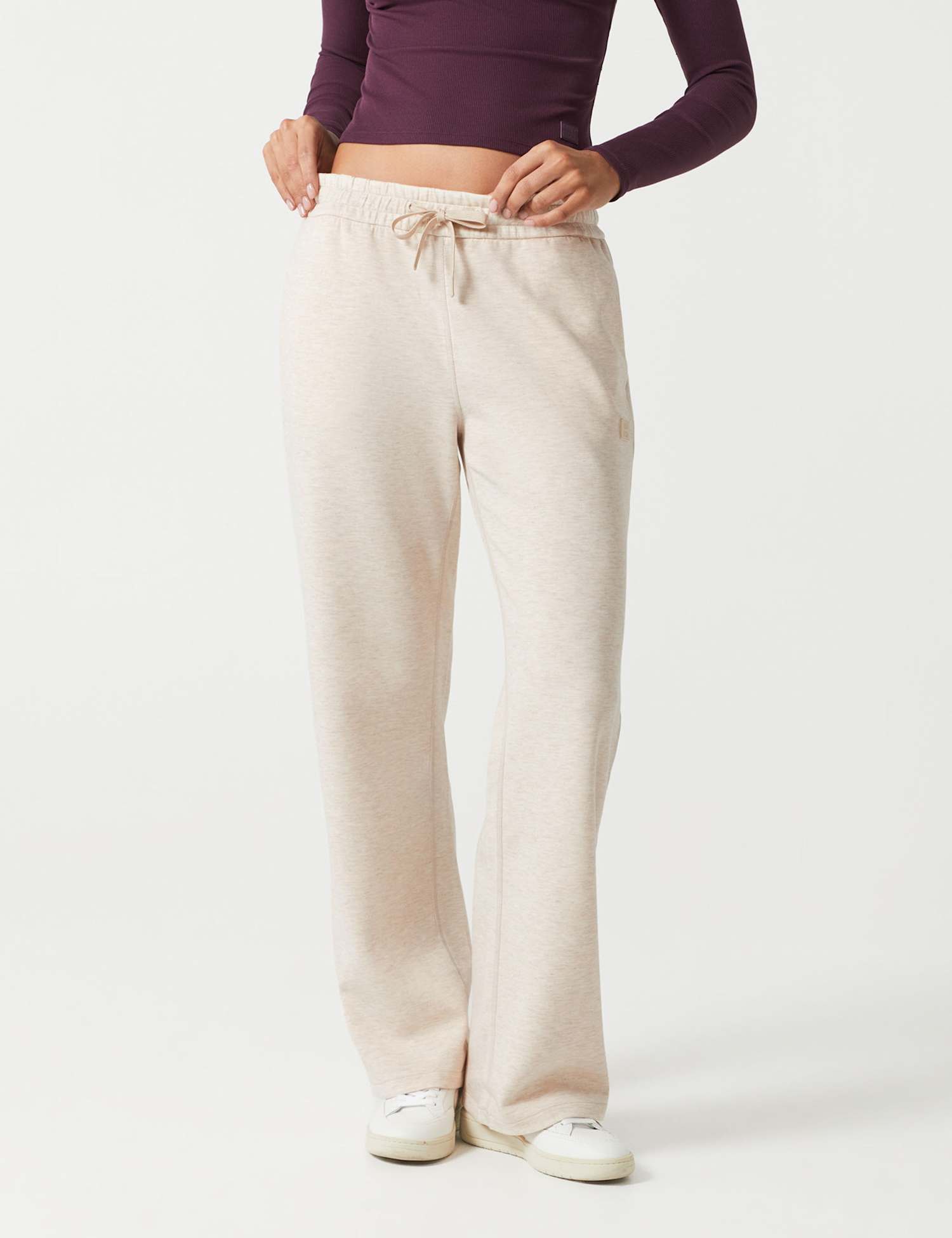 Lilybod Aimie Drawstring Relaxed Joggers Oatmeal
