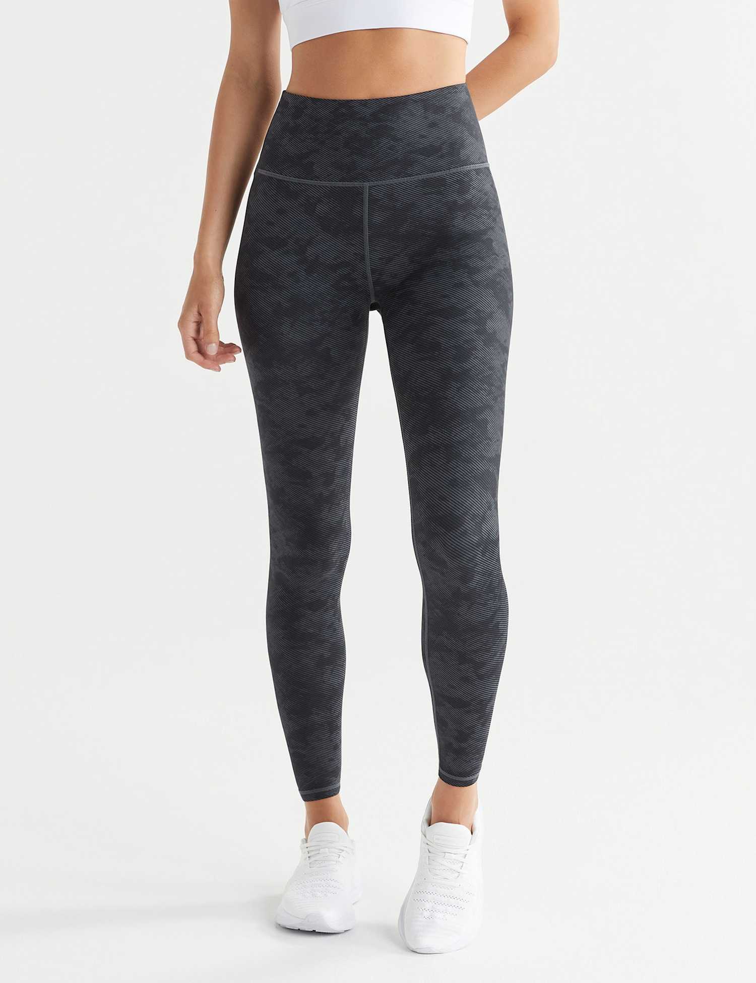 Lilybod Astrid High Waisted Stucco Print Leggings Black