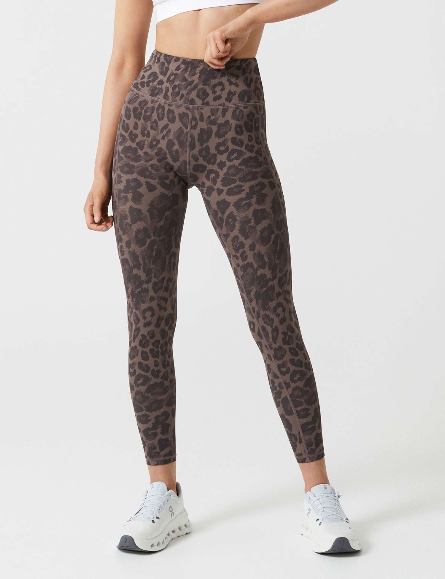 Lilybod Becca High Waisted Pockets Leggings Brown