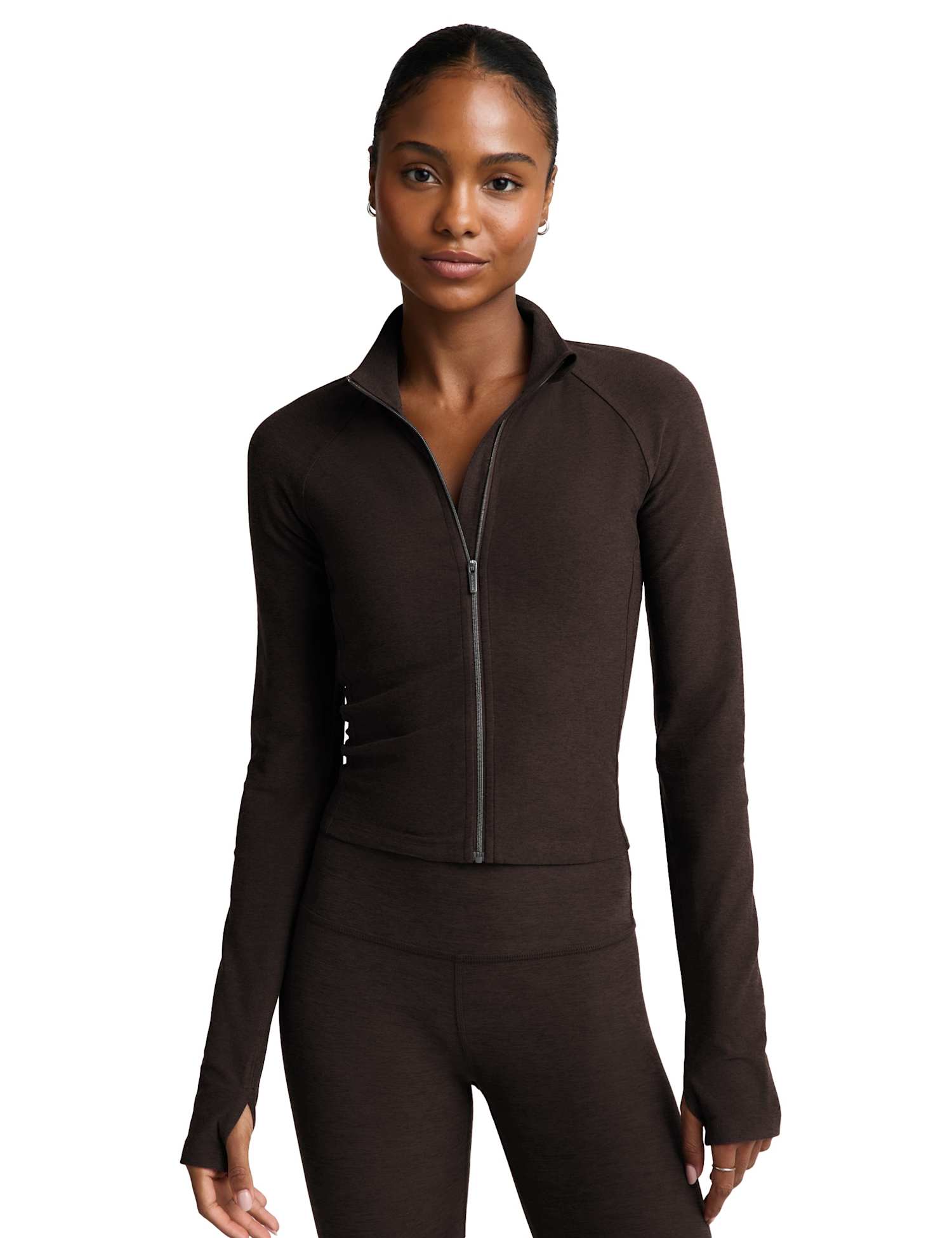 Beyond Yoga Spacedye High Definition Jacket Dark Brown