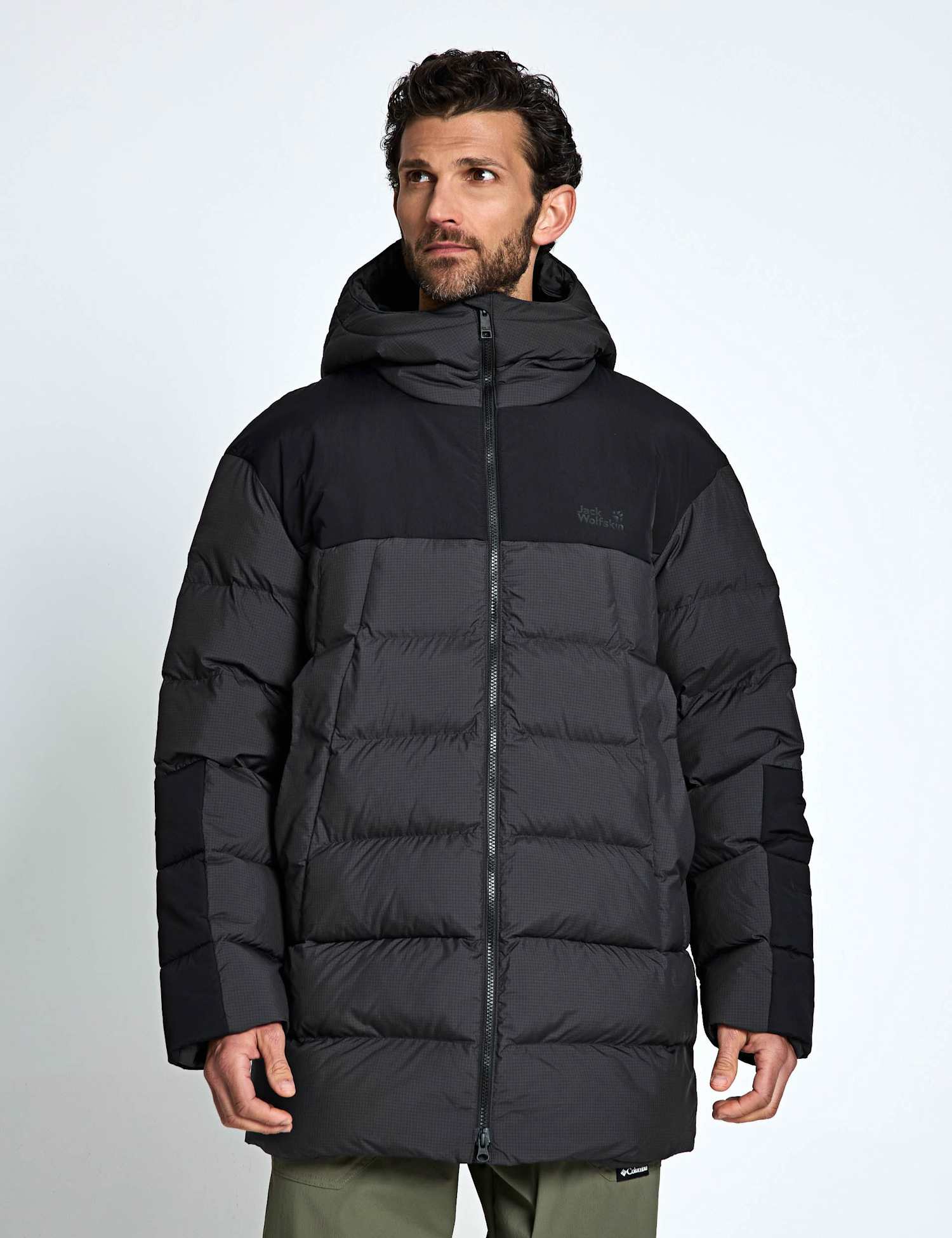Jack Wolfskin Icy Hollow Insulated Hooded Jacket Dark Grey