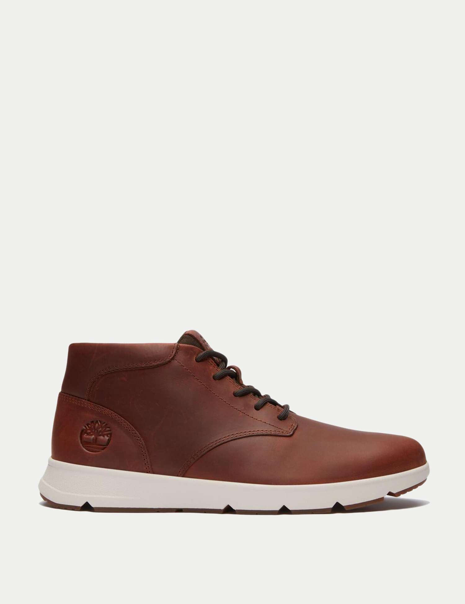 Timberland Parker Street Leather Trainers Brown