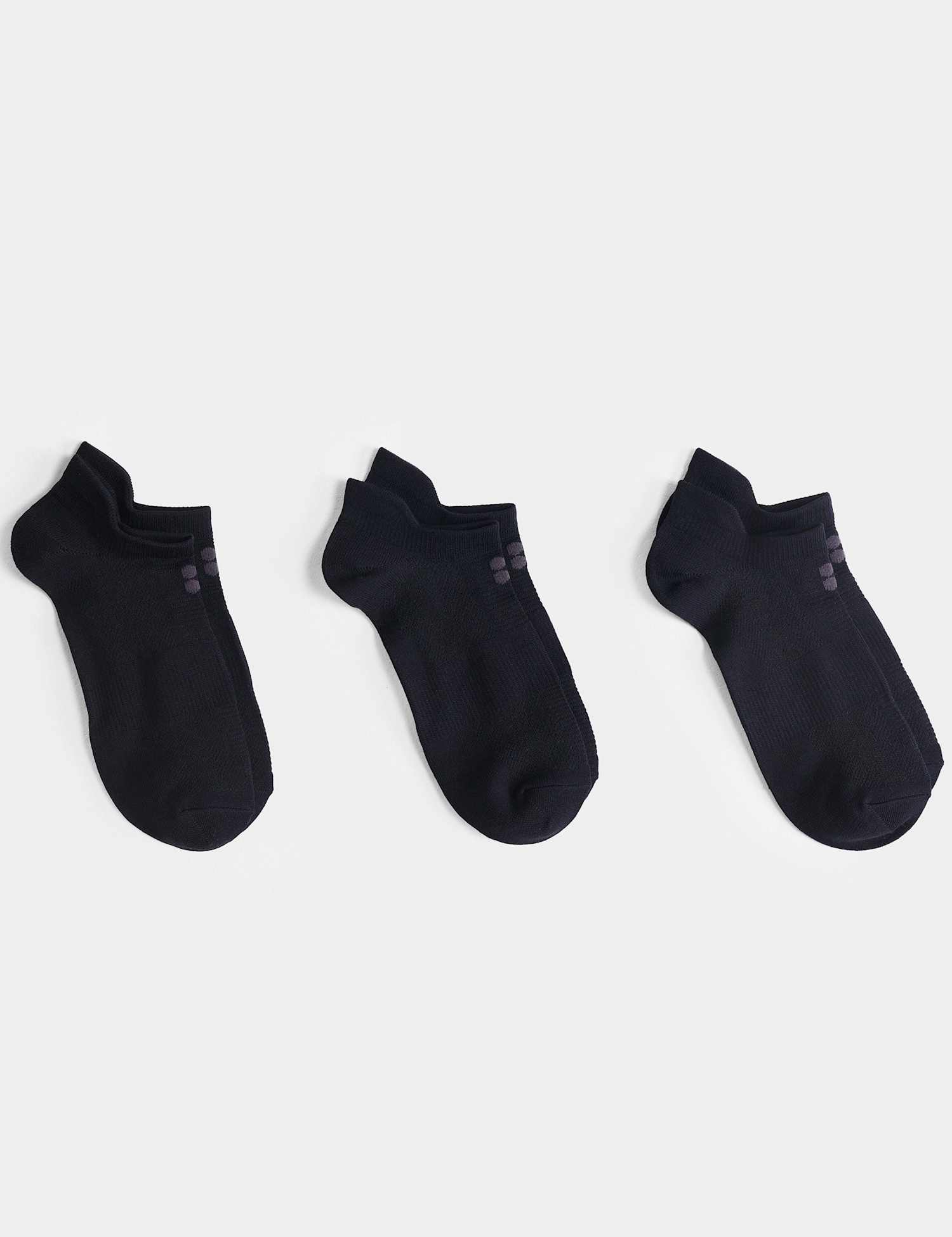 Sweaty Betty 3 Pack Lightweight Trainer Socks Black
