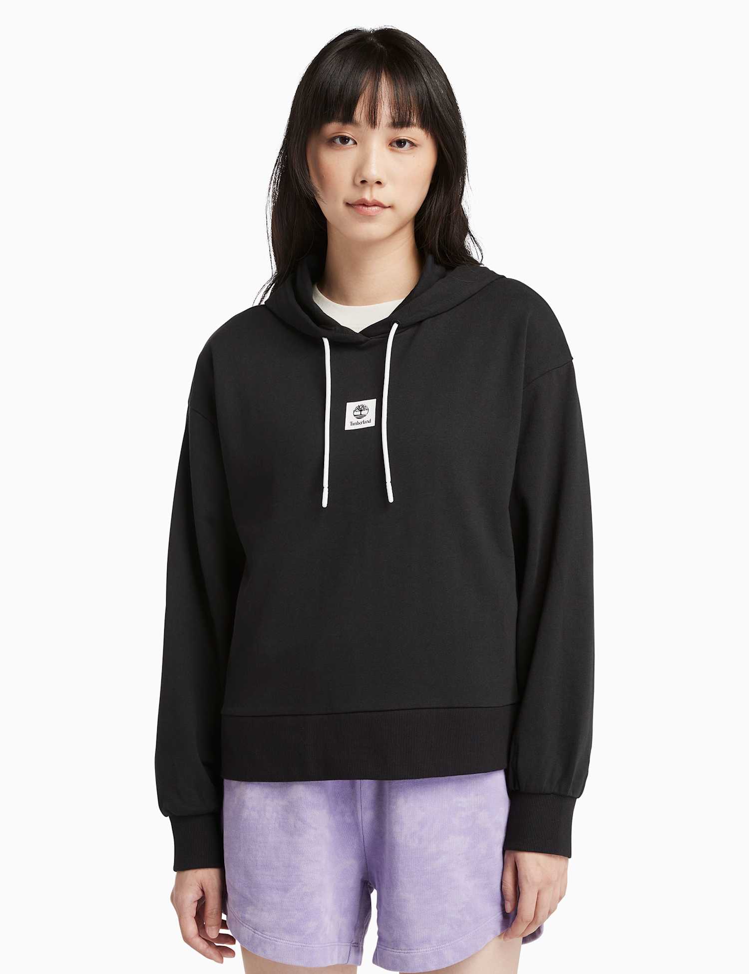 Timberland Loopback Long Sleeve Hooded Sweatshirt Black