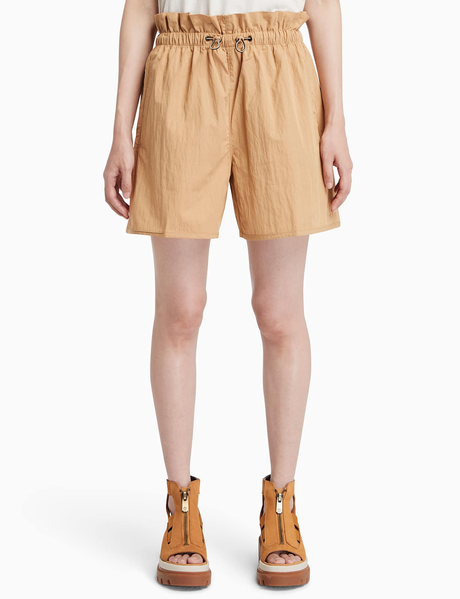 Timberland High Waisted Utility Summer Shorts Sand
