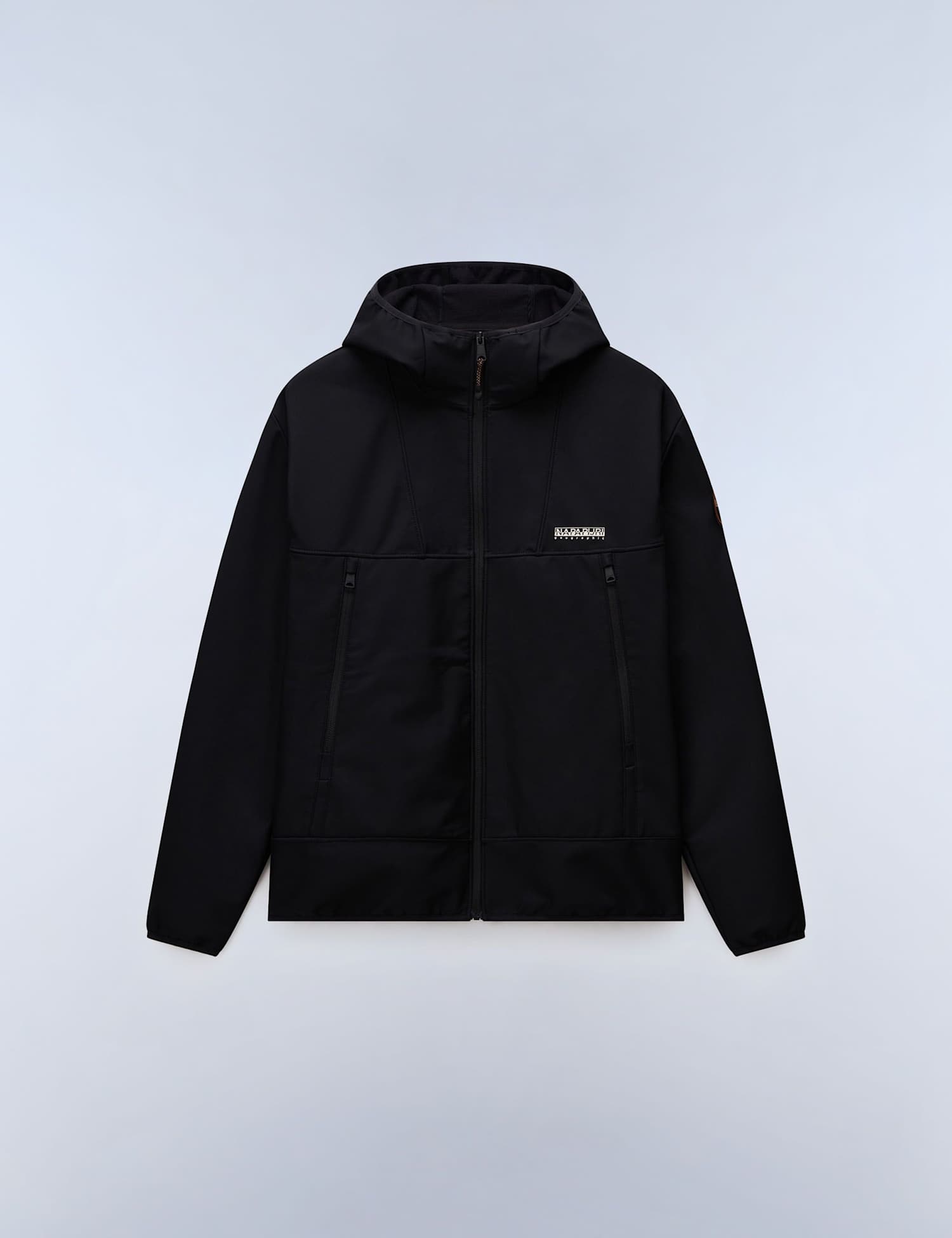 Napapijri Biois Hooded Funnel Neck Sports Jacket Black