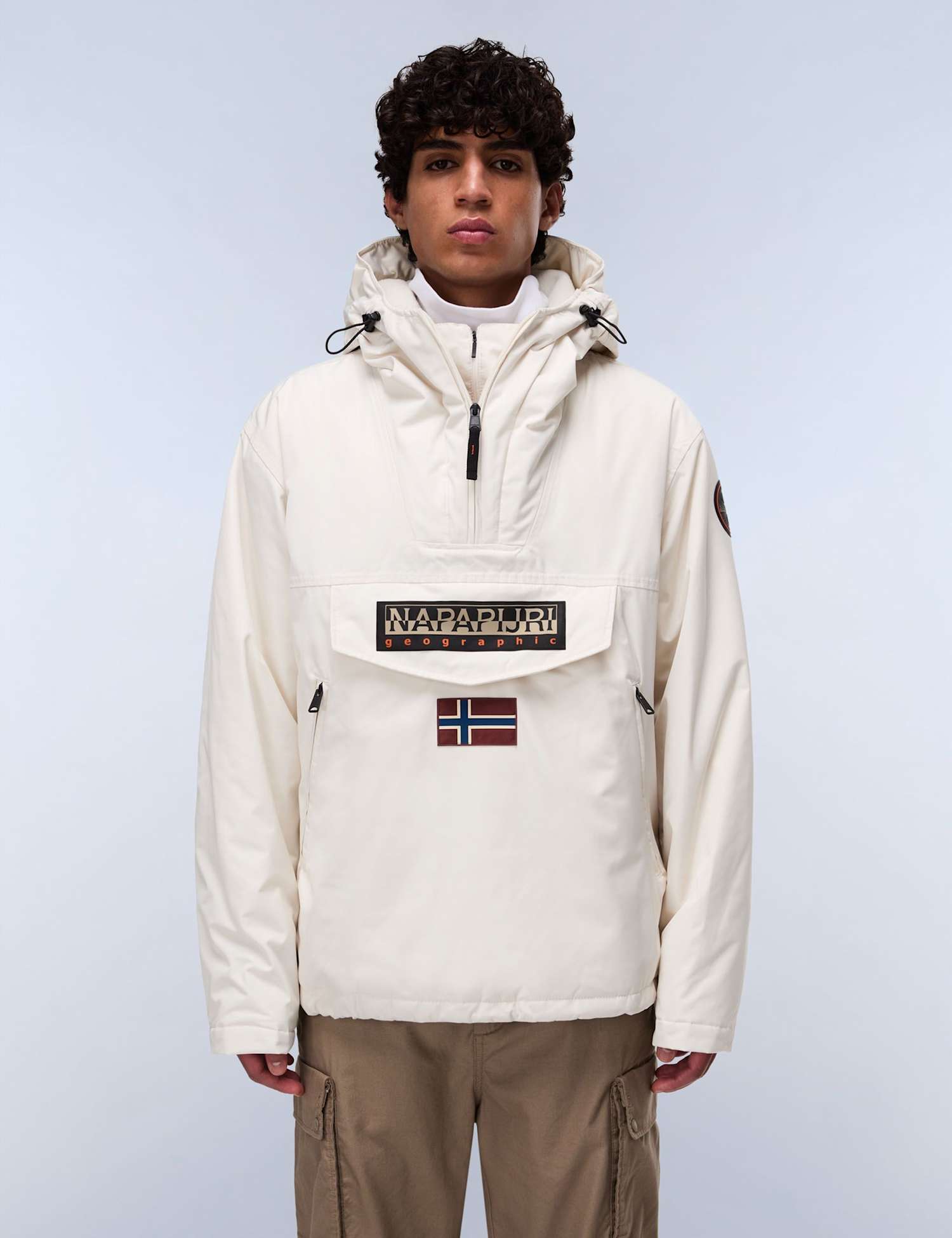 Napapijri Rainforest Padded Hooded Sports Anorak Beige