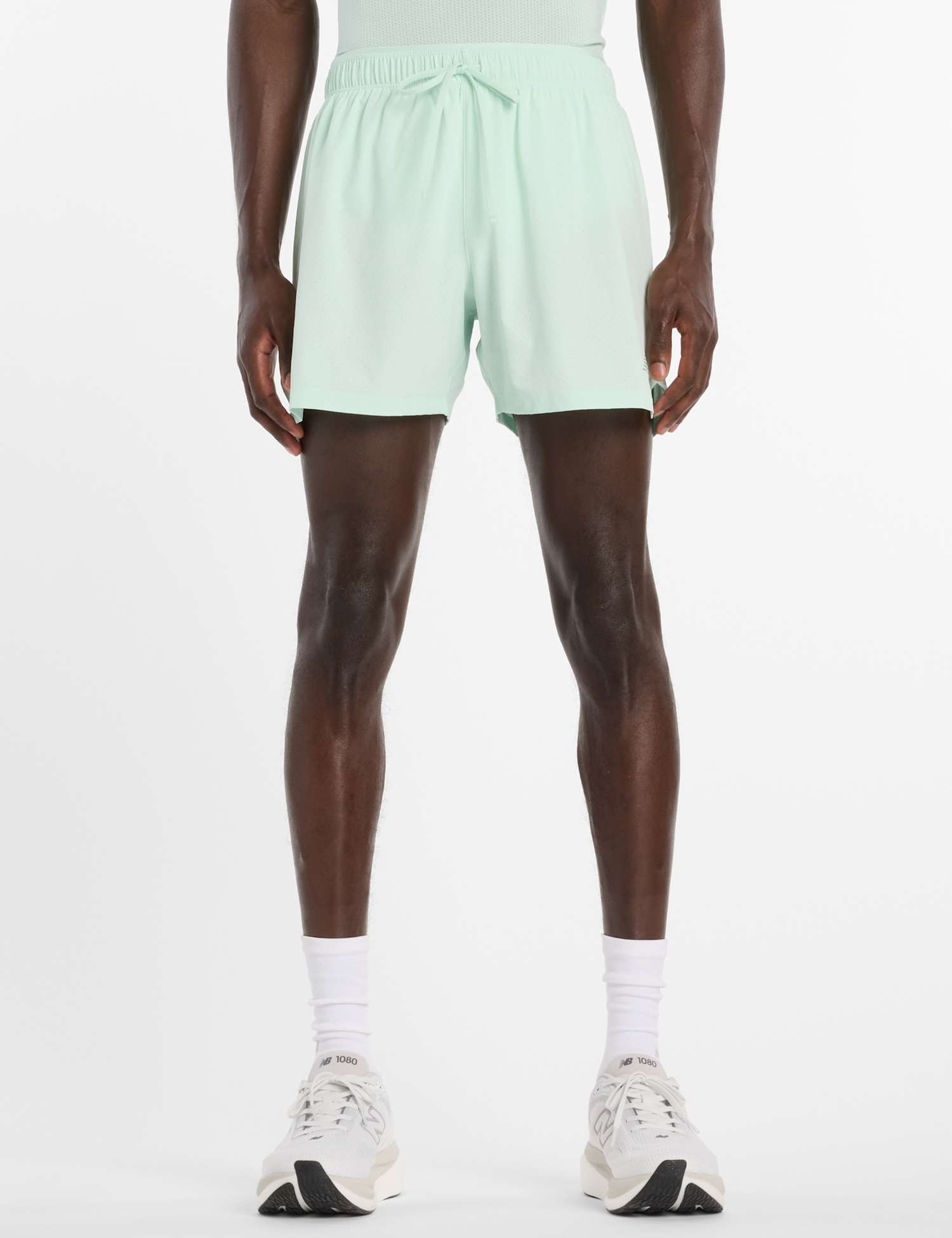 New Balance RC 5 Inch Drawstring Running Shorts Jade