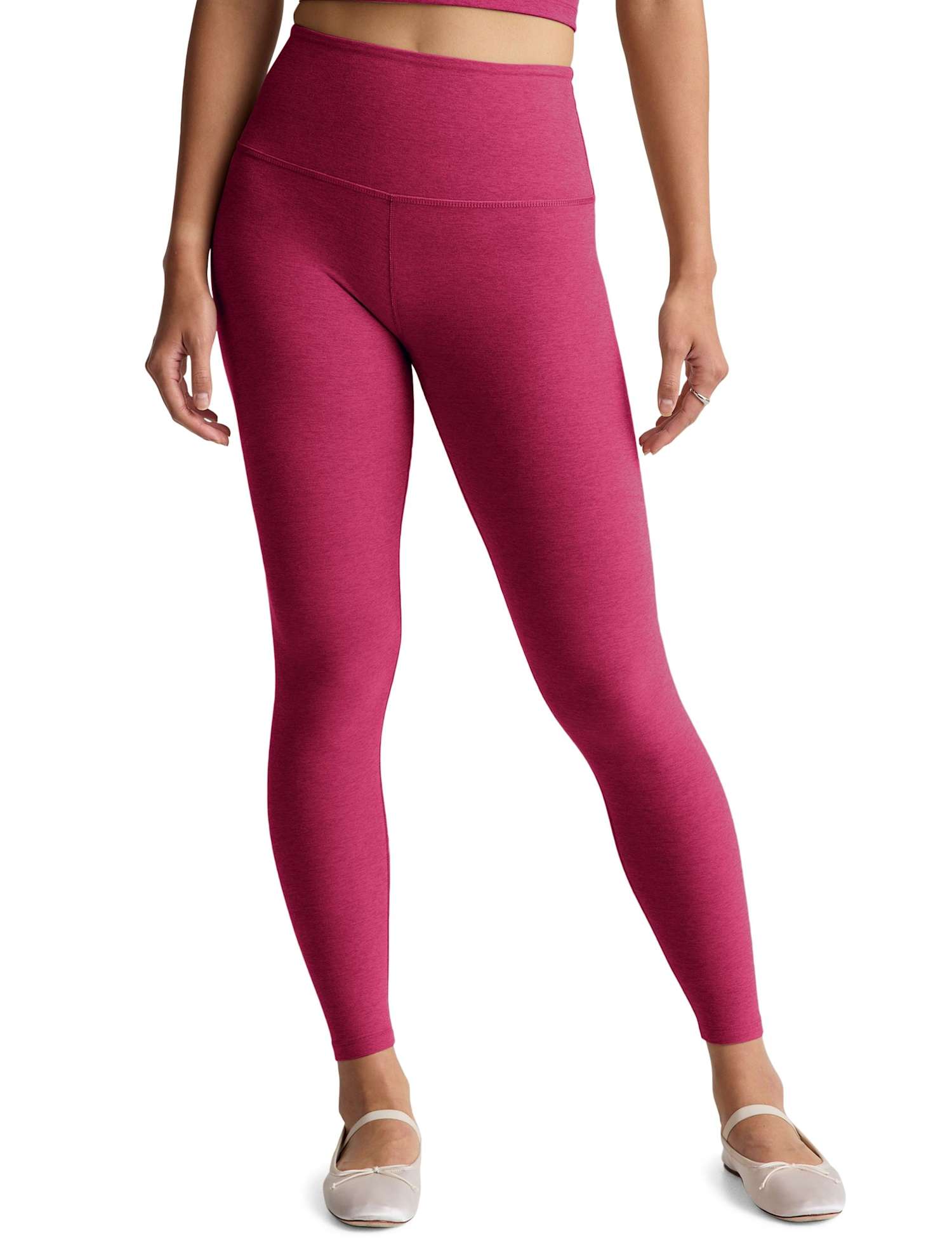 Beyond Yoga High Waisted Midi Length Leggings Magenta
