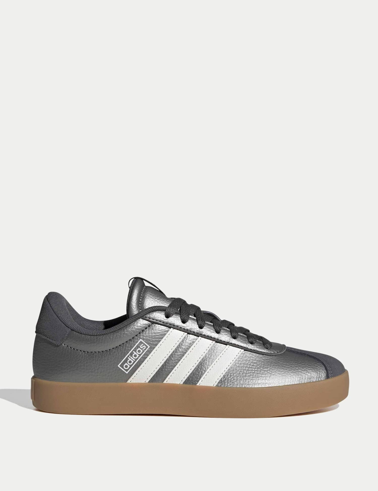 adidas VL Court Leather Sports Trainers Dark Grey