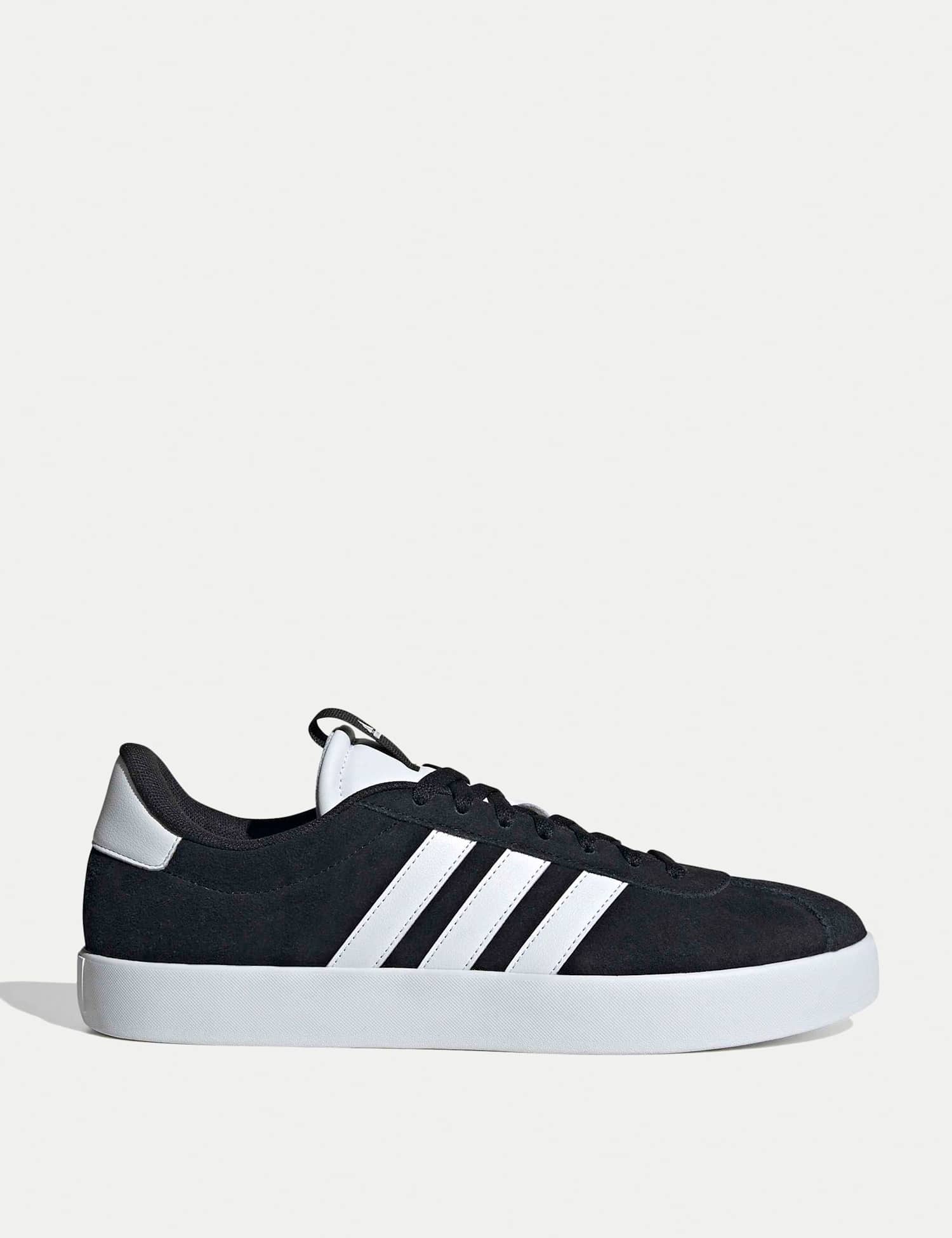 adidas VL Court Leather Sports Trainers Black Mix